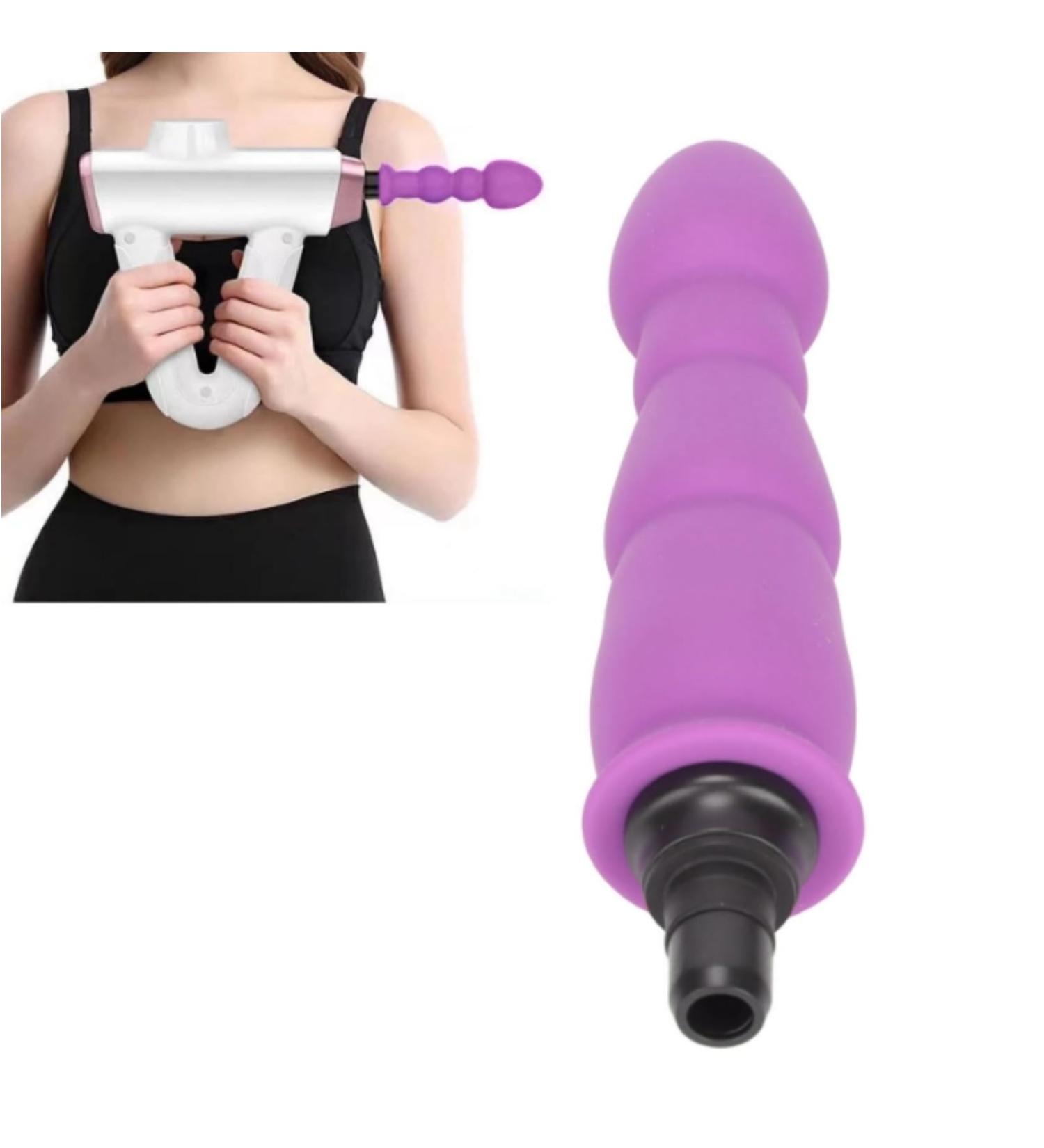 Upgrade Your Massage Gun: Replacement Heads for Deep Muscle Relaxation - Purple 0.7 inches Attachment - Buy Online on GoSupps.com