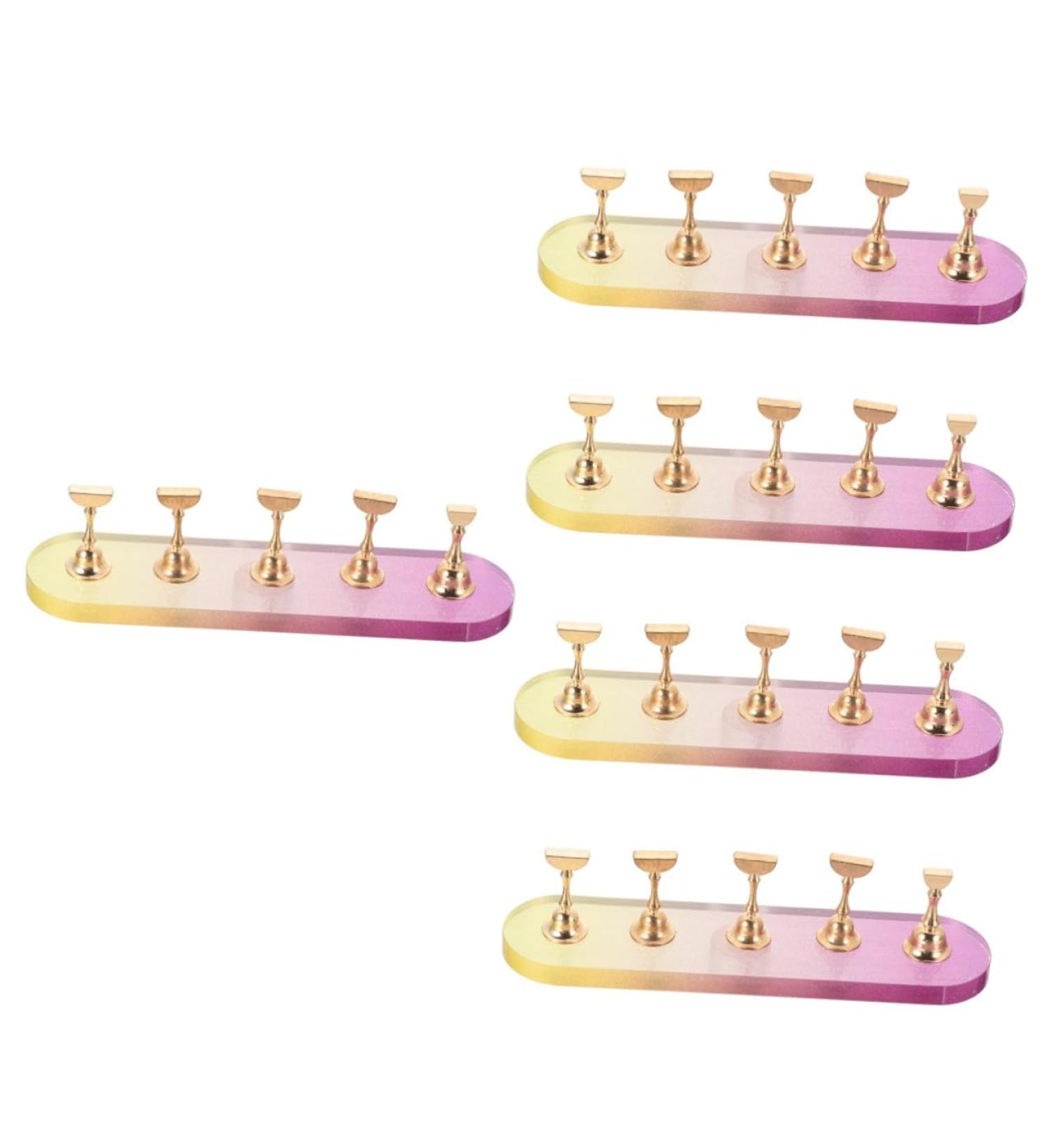 Beavorty 5 Sets display stand magnetic nail stand training bench manicure salon tool nail decoration cosmetic represent Acrylic Acrylic Nail Tips Display Stand strong magnet Metal - Buy Online on GoSupps.com