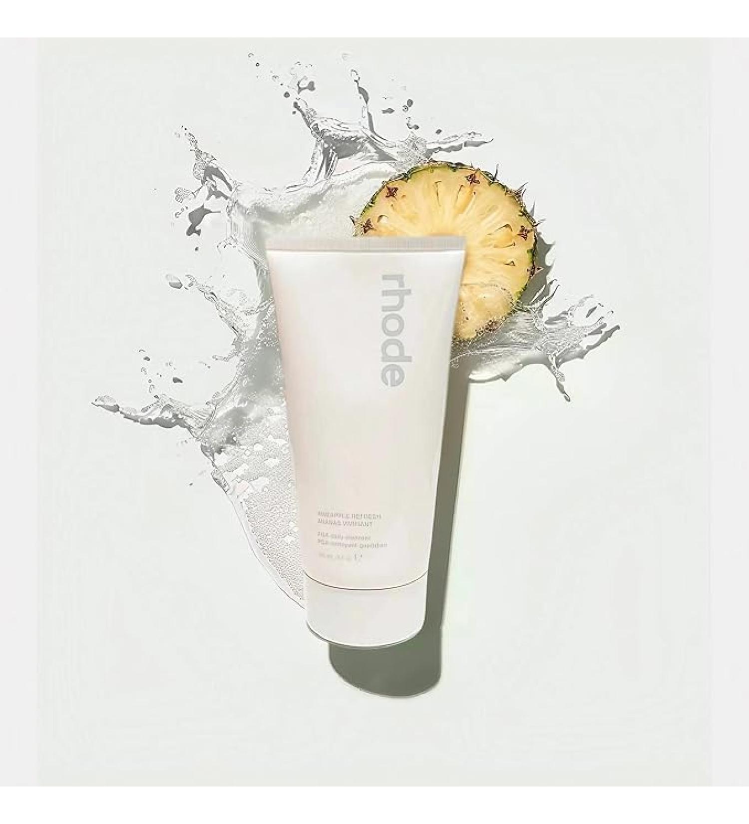 Rhode by Hailey Bieber Pineapple Refresh The Daily Cleanser 150ml - Shop Internationally for Glowing Skin - Buy Online on GoSupps.com