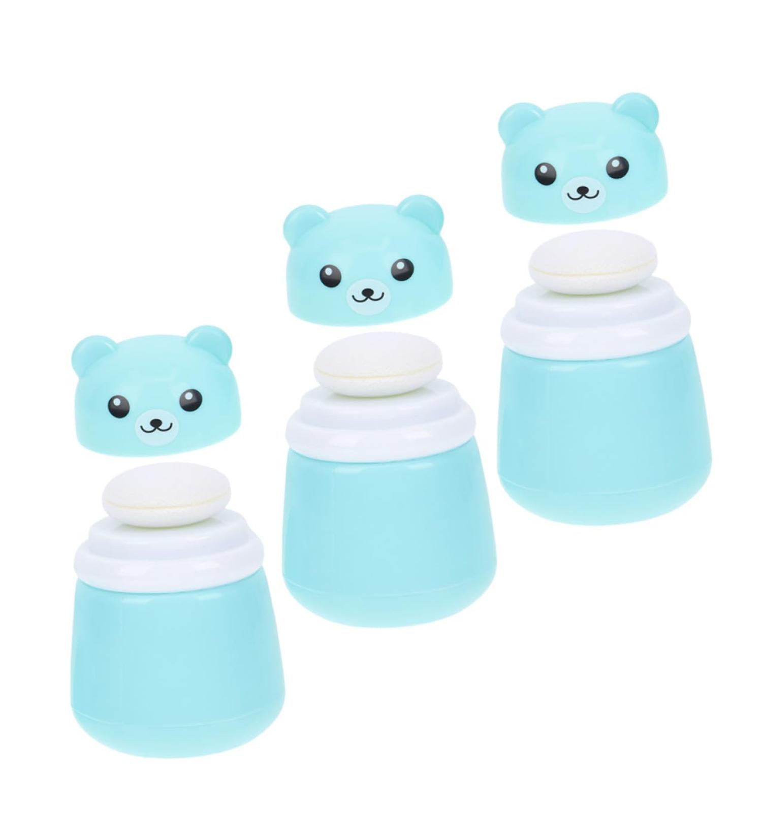 3pi ces Houppette et Pot Poudre pour Corps Pot Poudre avec Houppette Kawaii Bo te pour Gar on Fille tui avec Bo te pour Nourrisson - Buy Online on GoSupps.com