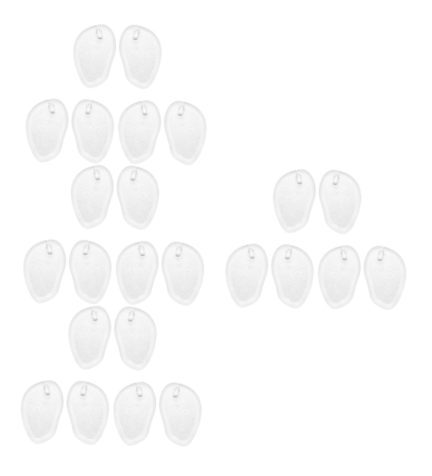 FRCOLOR 12 Pairs Forefoot Pads for Sandals | Gel Metatarsal Cushion & Heel Protectors - Soft Transparent Pain-Free Support - Buy Online on GoSupps.com