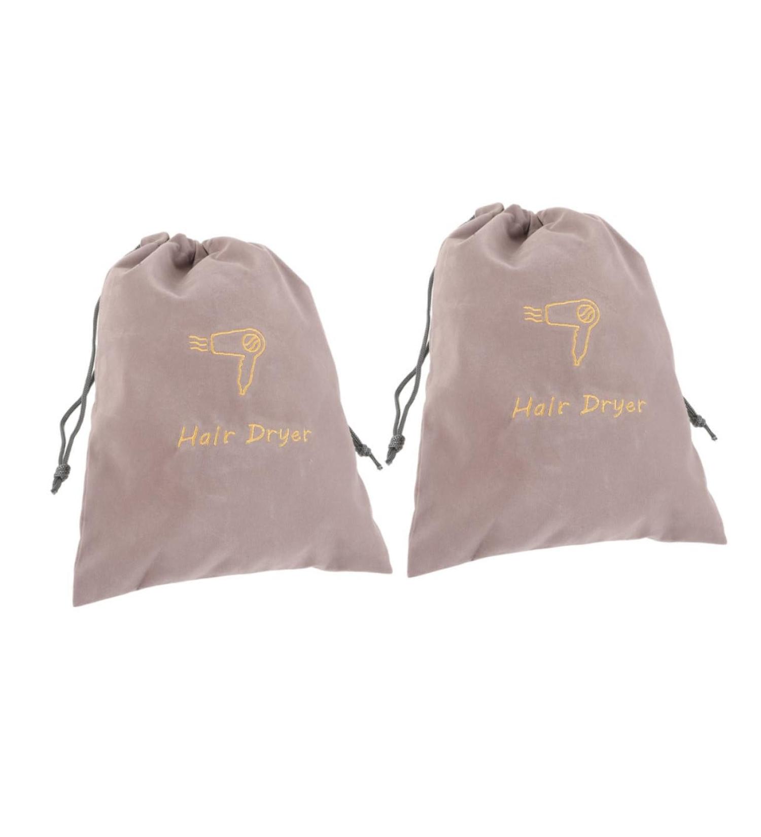 TOVINANNA 2pcs Velvet Bag Drawstring Fabric Bags Blow Dryer Retractable Cord Fabric Hair Dryer Bag Drawstring Bag Portable Hair Dryer Bag Hair Dryer Fabric Bag Hair Dryer Storage Bag - Buy Online on GoSupps.com