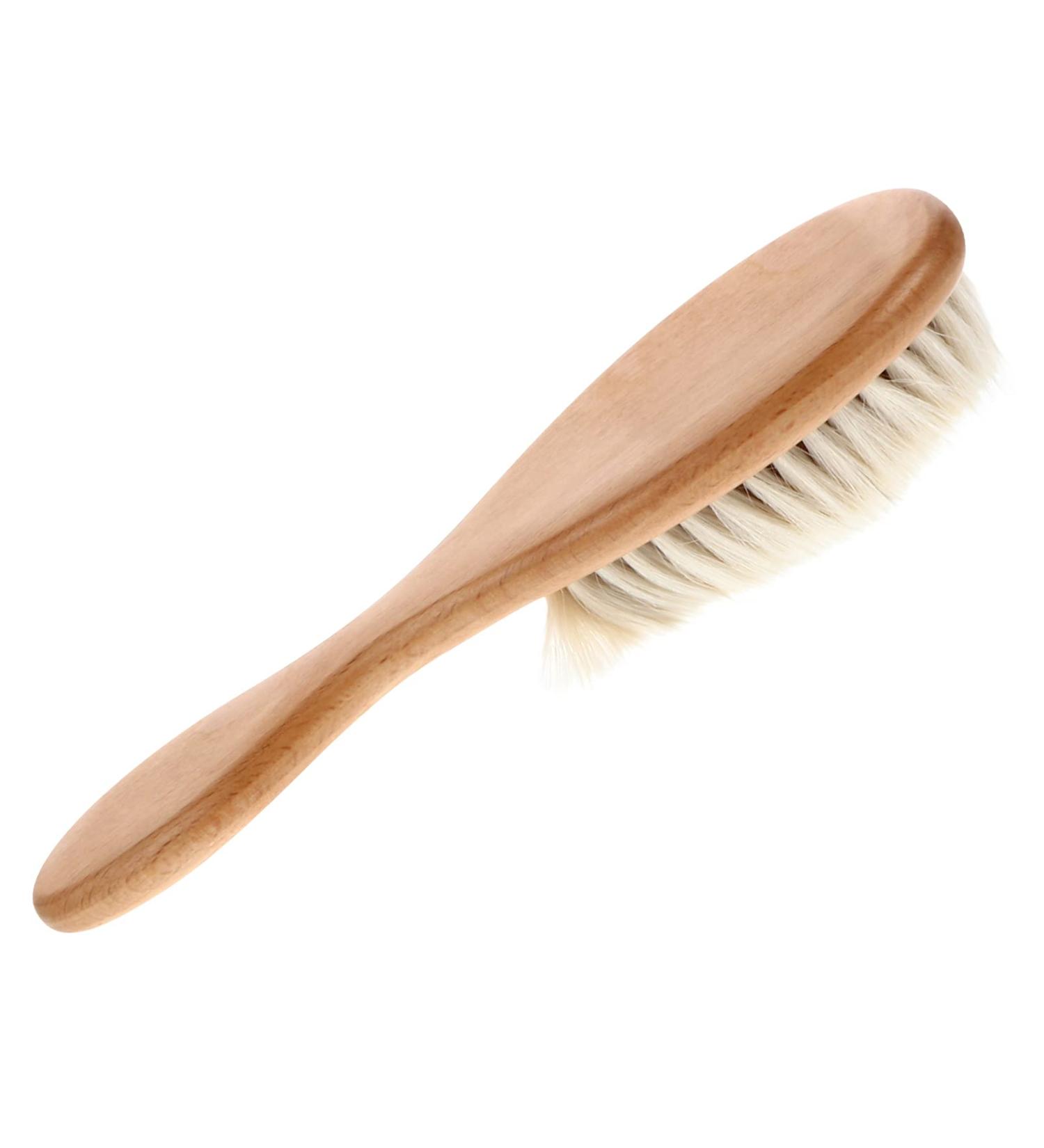 Kisangel Newborn Goat Hairbrush Kit - Natural Wood Massager for Baby Bath Time - Buy Online on GoSupps.com