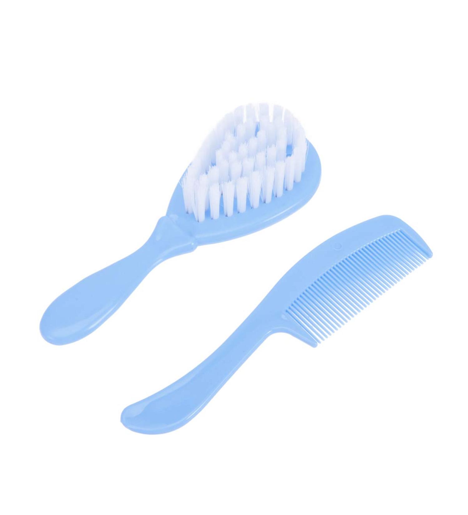 Baby Massage Comb Hair Brush Set with Soft Goat Bristles for Newborns and Toddlers - Buy Online on GoSupps.com