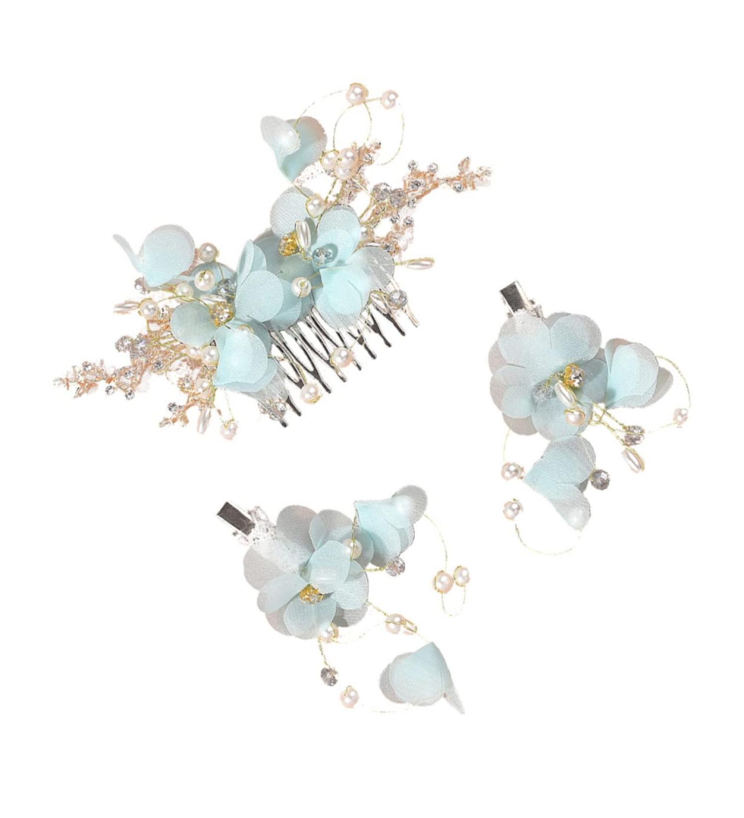 Angoily 1 Hair Comb Bridal Headpieces for Wedding Rhinestone Side Combs Crystal Headpiece Crystal Hairpin Combs Wedding Rhinestone Headdress Wedding Veil Bride Pearl Chic Alloy - Buy Online on GoSupps.com