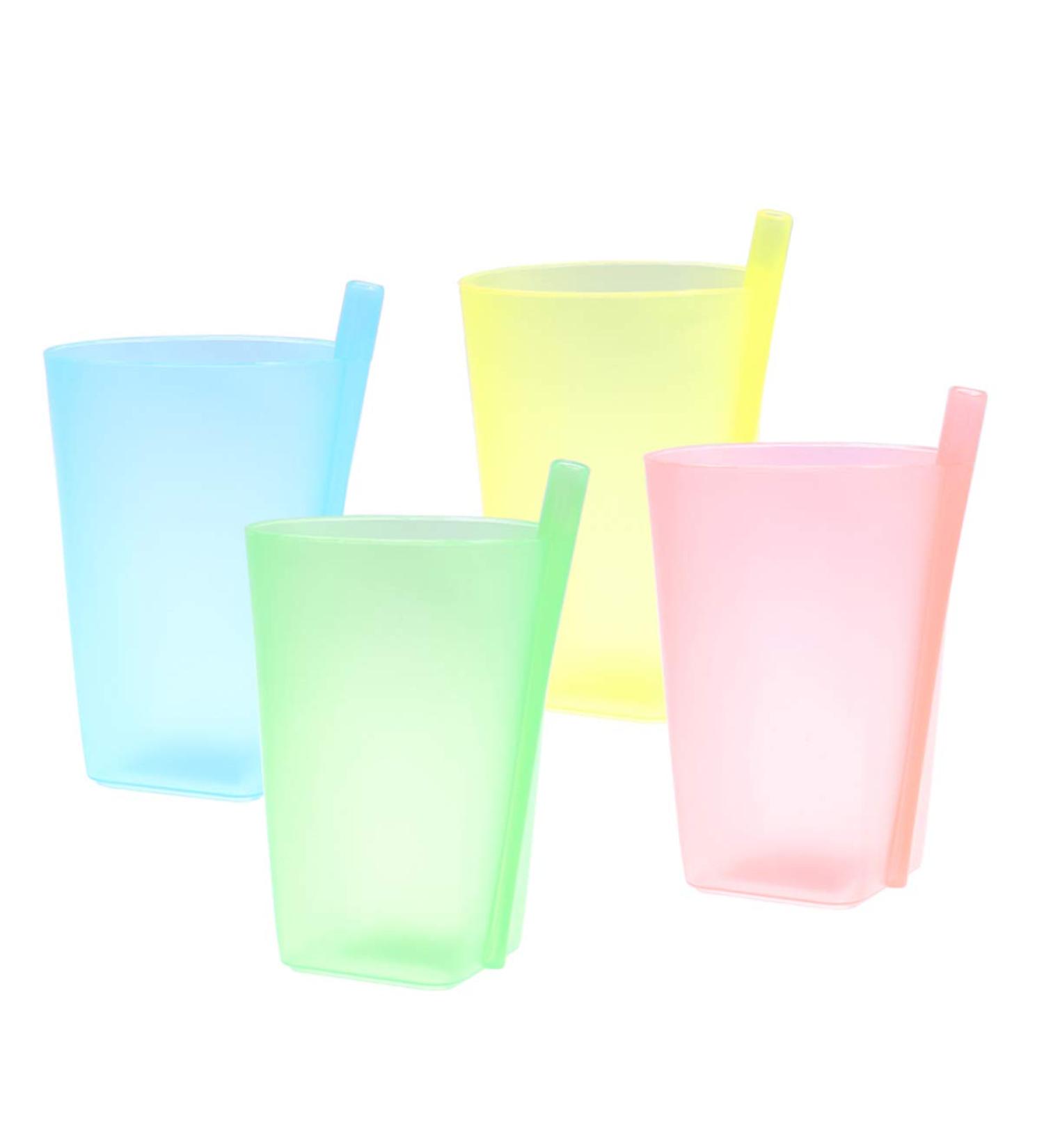 EXCEART 4PC Colorful Sip Cups for Kids with Built-in Straw | BPA-Free - Buy Online on GoSupps.com