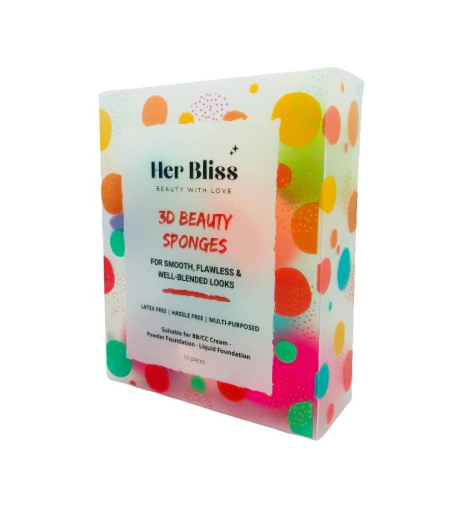 10 Pcs Multi-colored Makeup Sponge Set for Liquid, Cream, and Powder Foundations - Buy Online on GoSupps.com