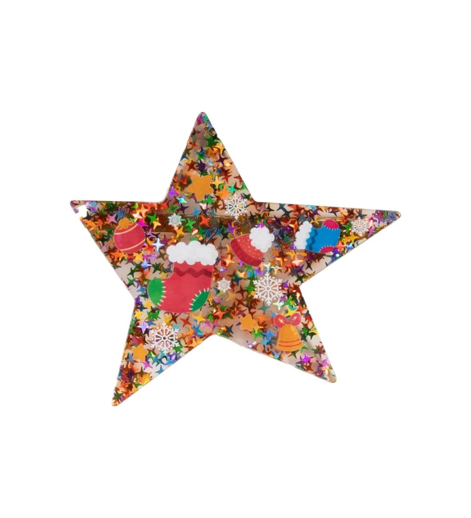 XIAHIOPT Creaseless Christmas Hair Clip Hairpin Glitter Duckbill Clip for New Year Glitter Jewelry B3 - Buy Online on GoSupps.com