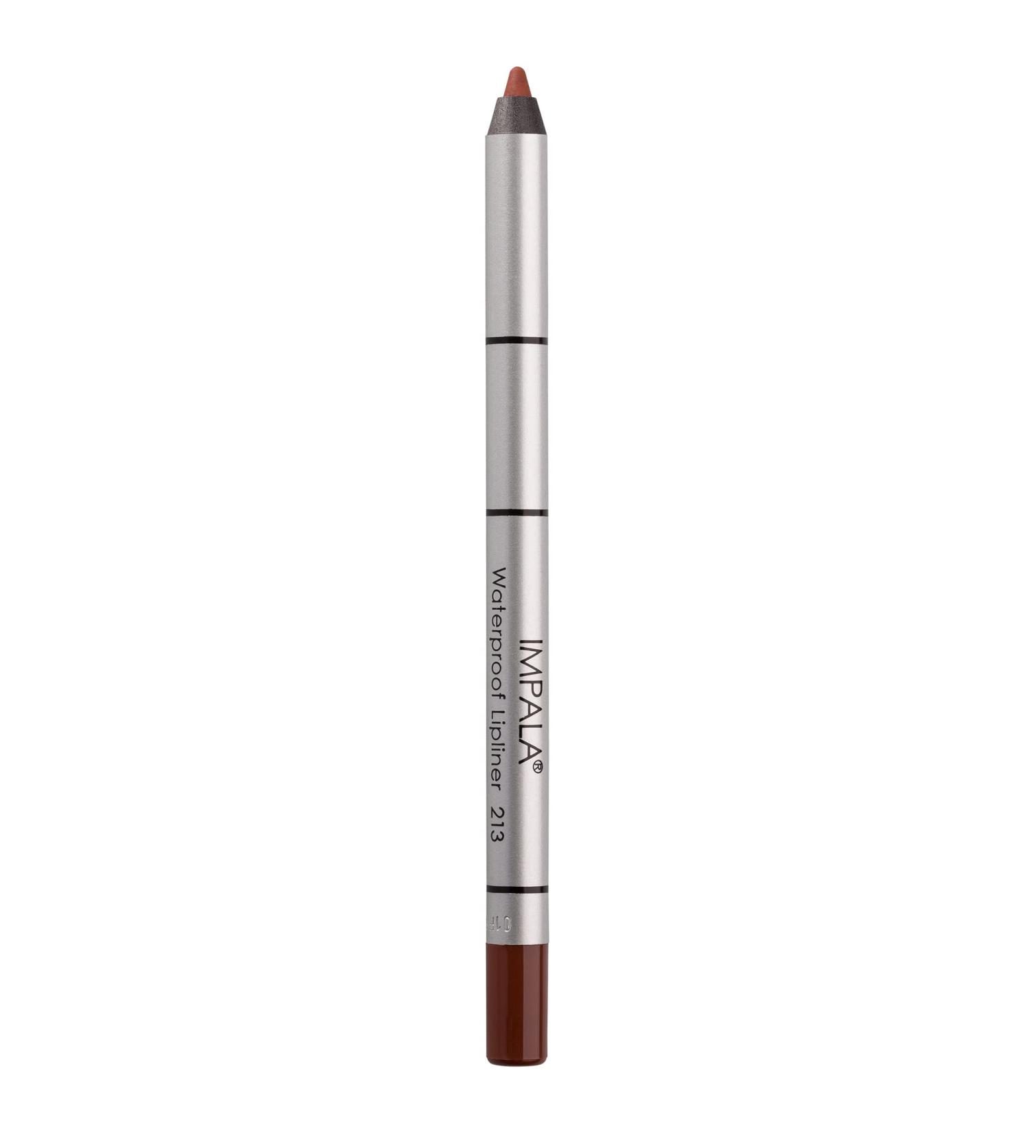 IMPALA | Creamy Waterproof Lip Pencil Brown Color 213 | Permanent Lip Liner | Waterproof Lip Pencil | Long-lasting Lip Liner | Volumizing Effect 213 Brown - Buy Online on GoSupps.com