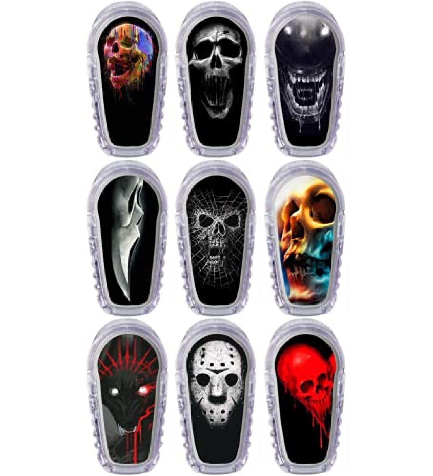Mik Stickers Set of Vinyl Stickers for The Transmitter Dexcom G6 (V1-RWZX-QMFE) (D25-Sc)