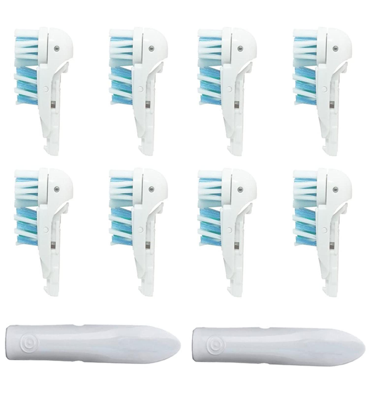 Sensitive Replacement Toothbrush Heads for Oral-B Cross Action Power - Compatible with Rotating Powerhead - Crisscross Bristles - White - Buy Online on GoSupps.com