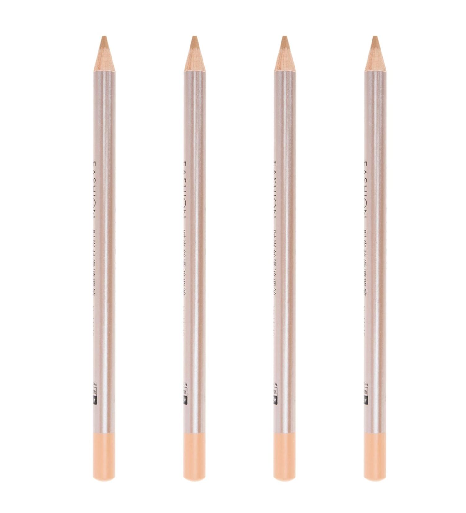 OSALADI 4pcs Scar Cosmetic Concealer Pen Makeup Waterproof Highlighter Professional Pens Brow Eye Wooden Ivory - Buy Online on GoSupps.com