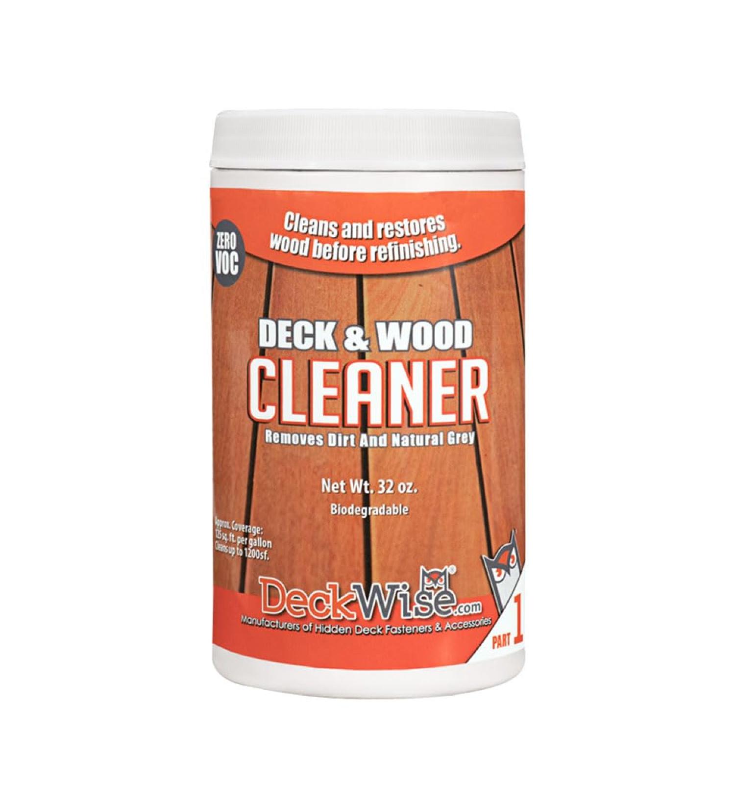 Buy DeckWise Deck & Wood Cleaner Part-1 | 32 oz. for Hardwood & Thermal Wood Decking | Cleans 1200 Sq. Ft. | International Shipping Available - Buy Online on GoSupps.com