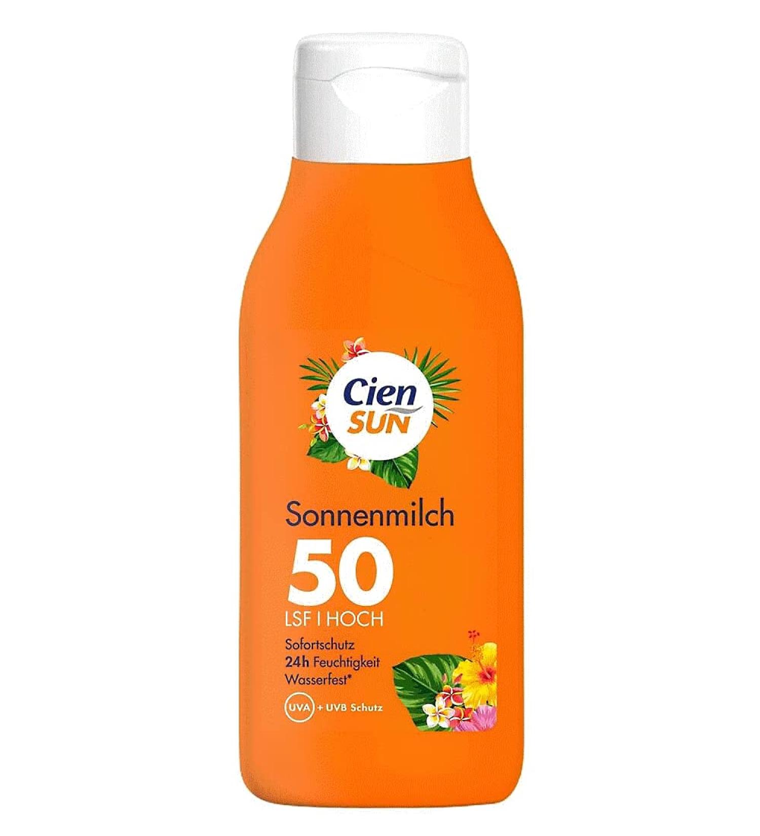 Cien Sun Sunscreen Sun Milk SPF 50 High 250 ml