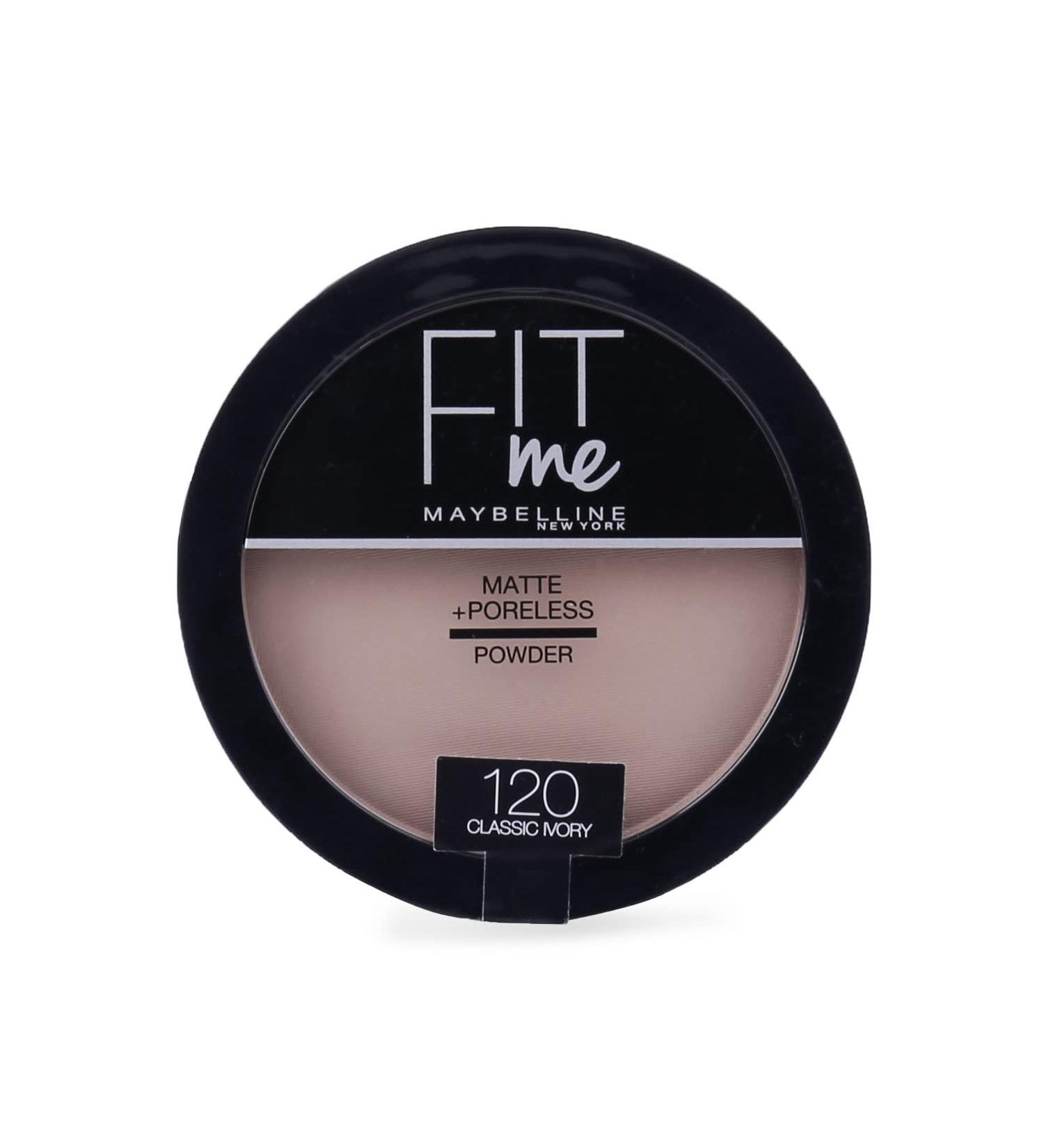 Maybelline Fit Me Matte and Poreless Pressed Powder 14g-120 Classic Ivory - Buy Online on GoSupps.com