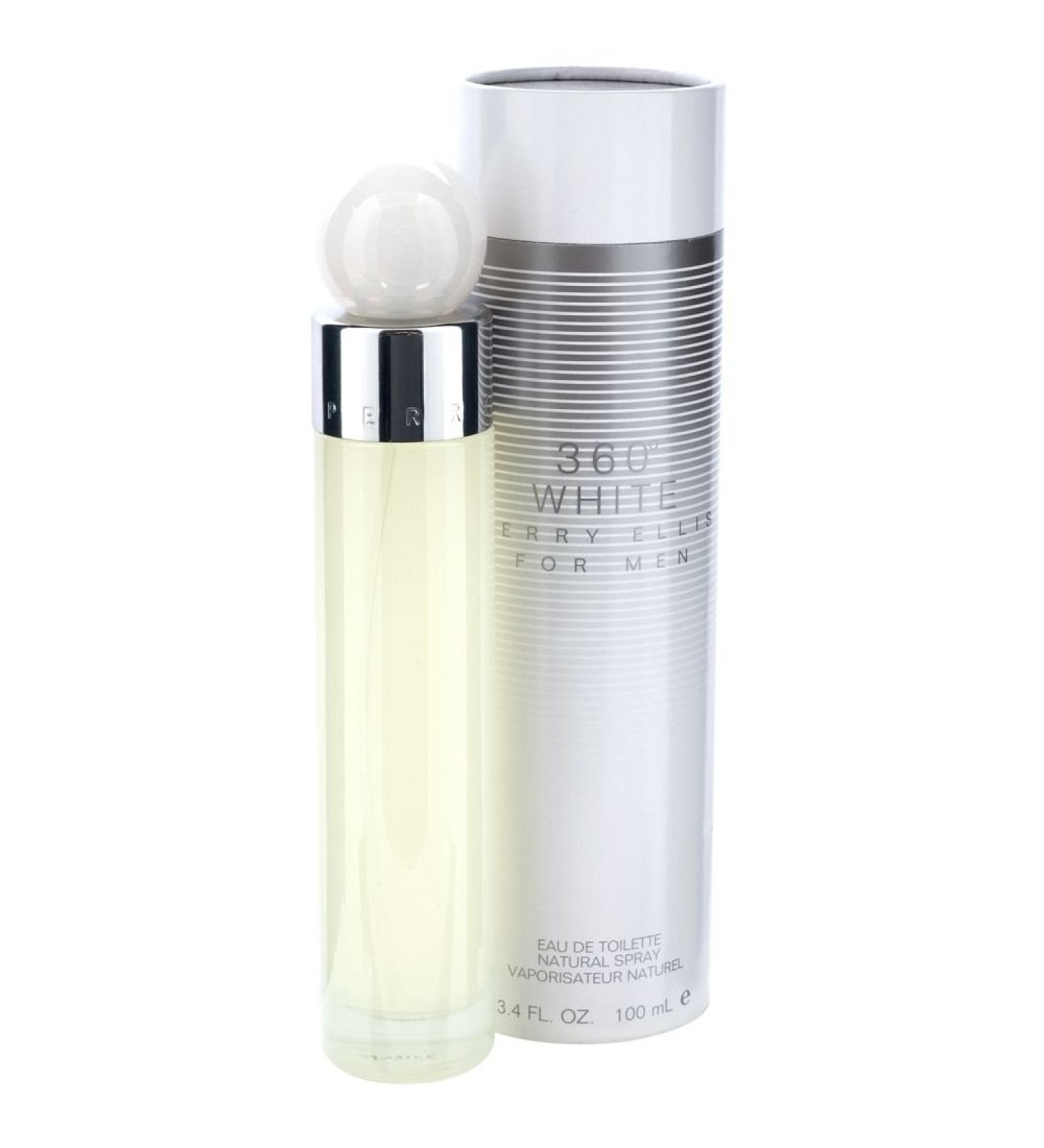 Perry Ellis 360 White for Men Eau De Toilette Spray 3.4 Ounce