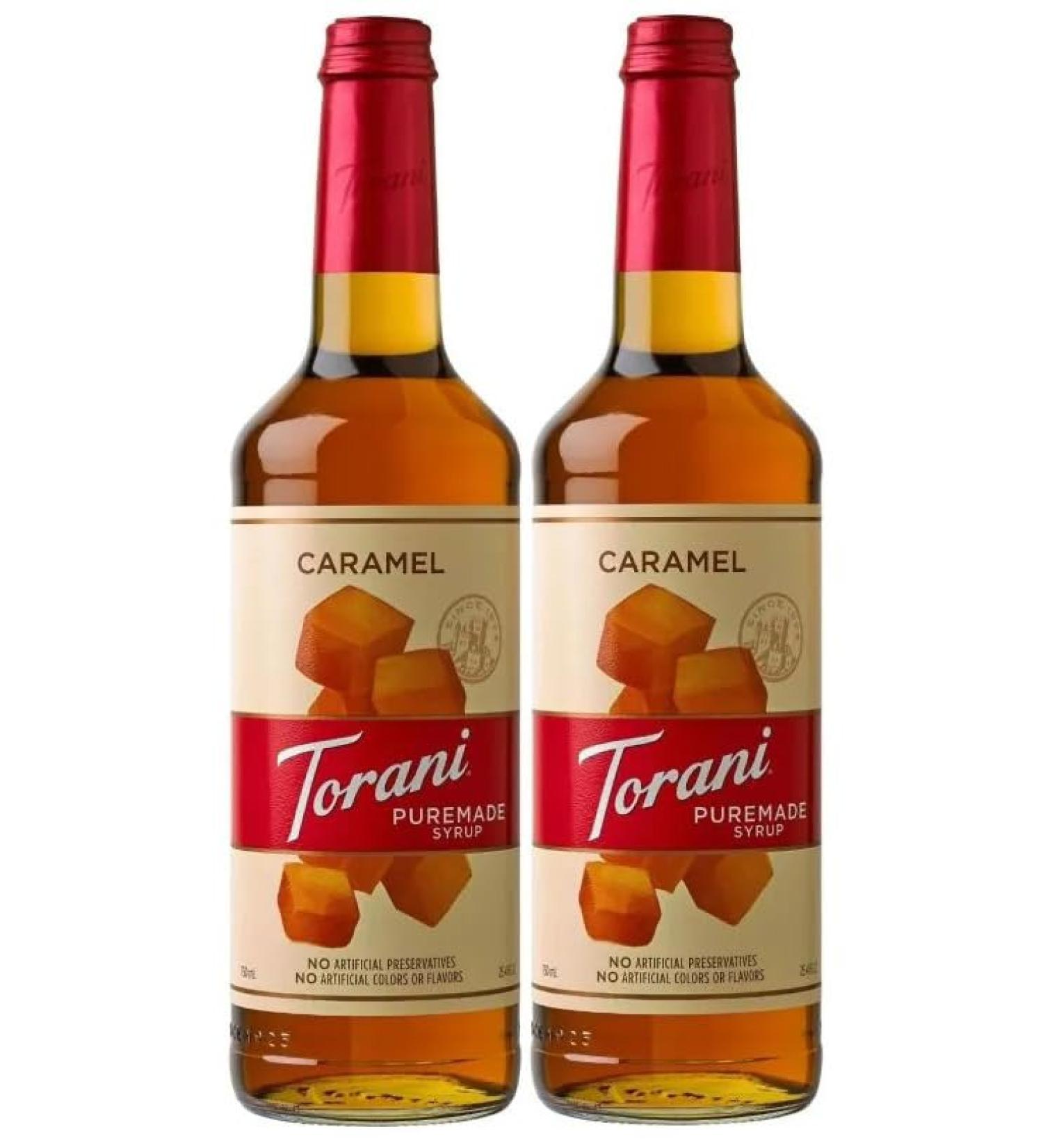 Torani Puremade Caramel Flavour Syrup 750ml 2 Pack - Buy Online on GoSupps.com