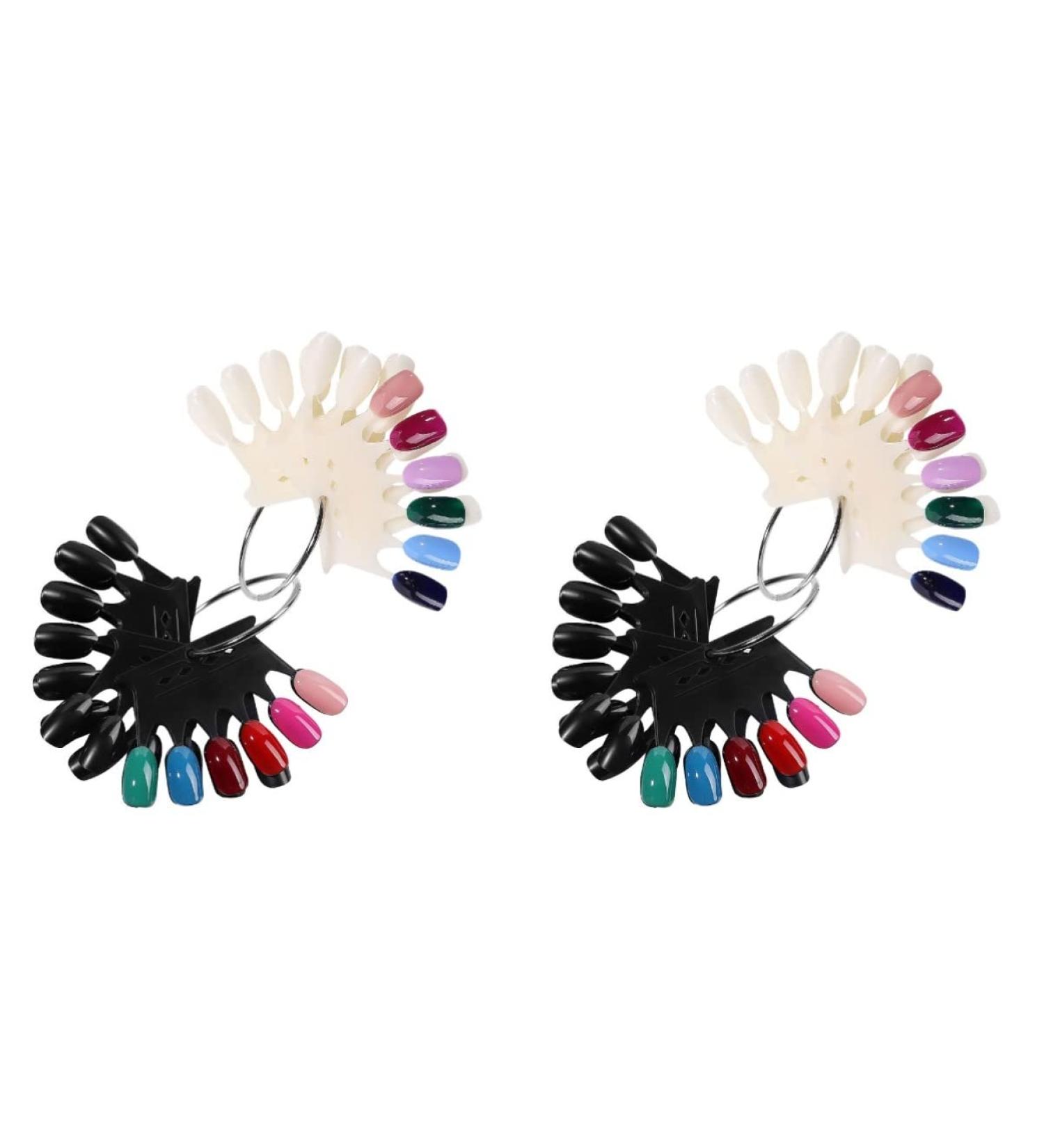  minkissy 4 Pieces Display Practice Nail Samples Nail Display Polish Nail Polish Manicure Gel Polish Plate Polishing Bride Exercise Plastic - Buy Online on GoSupps.com