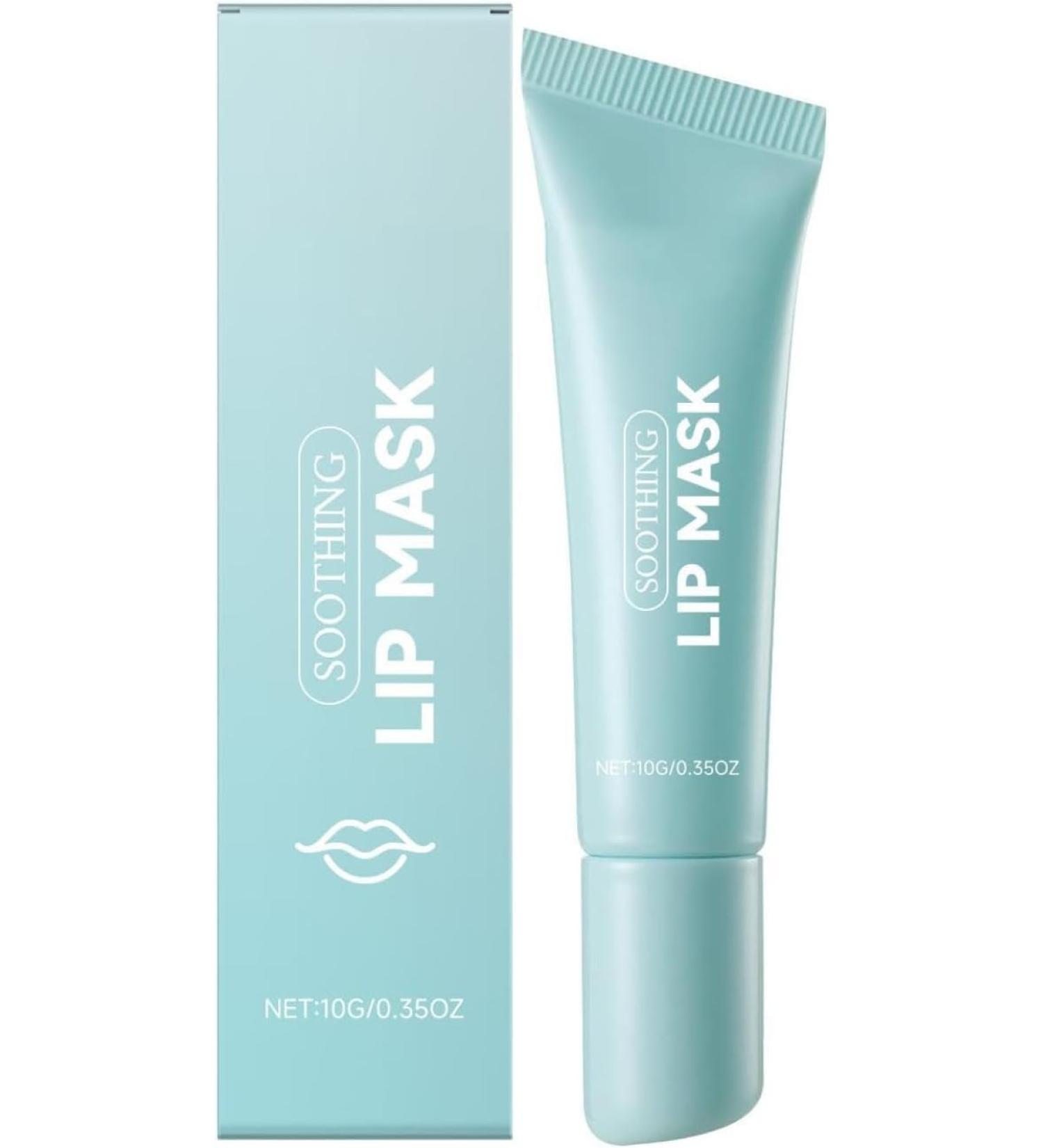 Masque apaisant pour les l vres soin repulpant et hydratant de nuit pour les l vres. Att nue les ridules et les peaux mortes claircit le teint am liore l'hydratation et r pare les ger ures. 1pcs - Buy Online on GoSupps.com