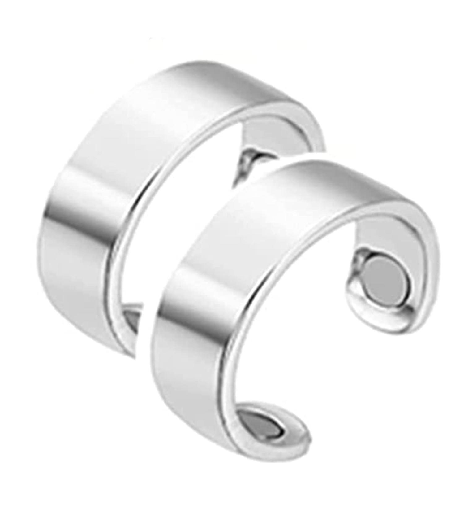 Blood Sugar Controller - Adjustable Copper Magnetic Therapy Ring | Silver Magnet Rings for Energy & Health - Buy Online on GoSupps.com