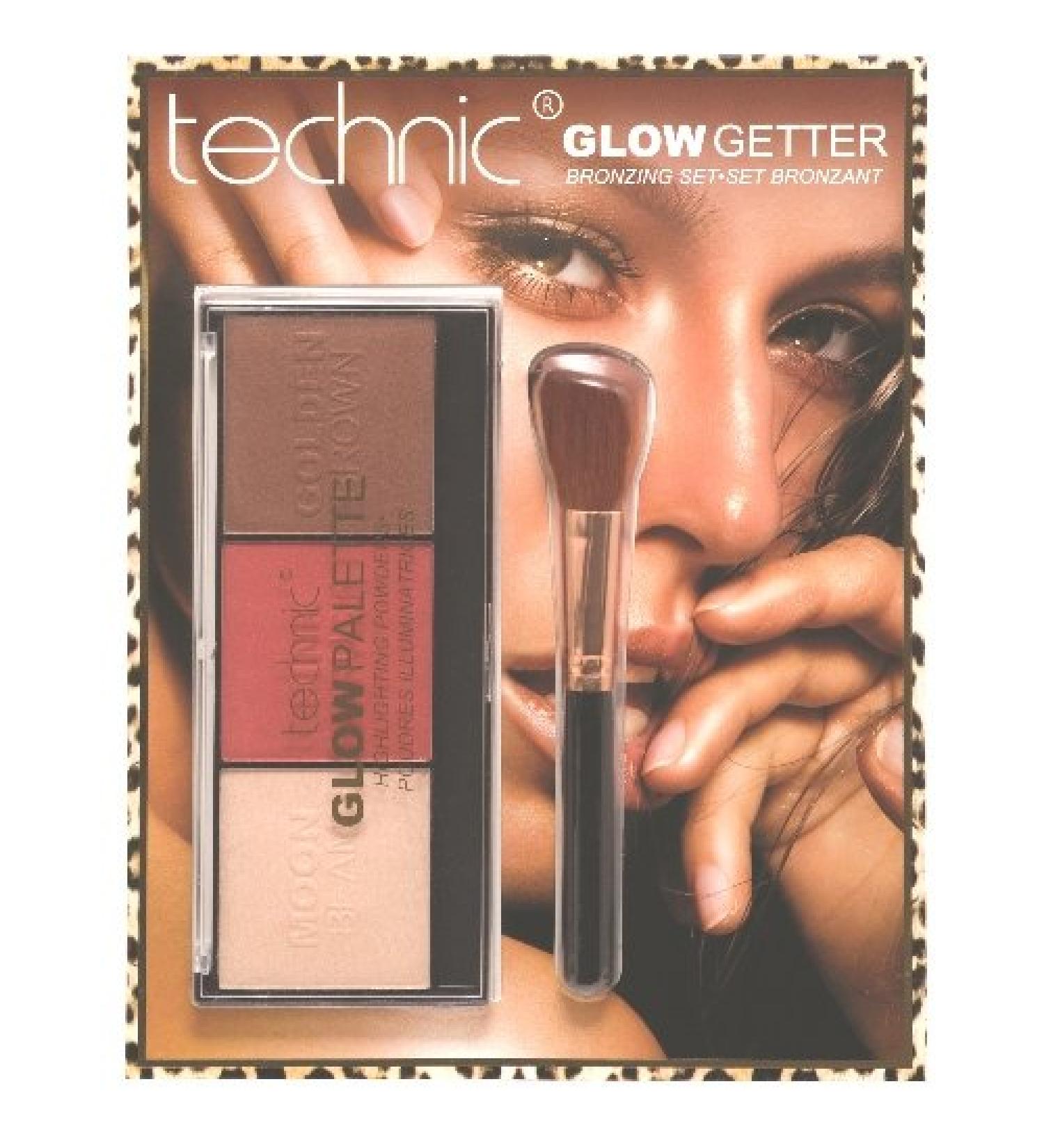 Technic GLOW GETTER Bronzing SET Highlighting Powder with Brush