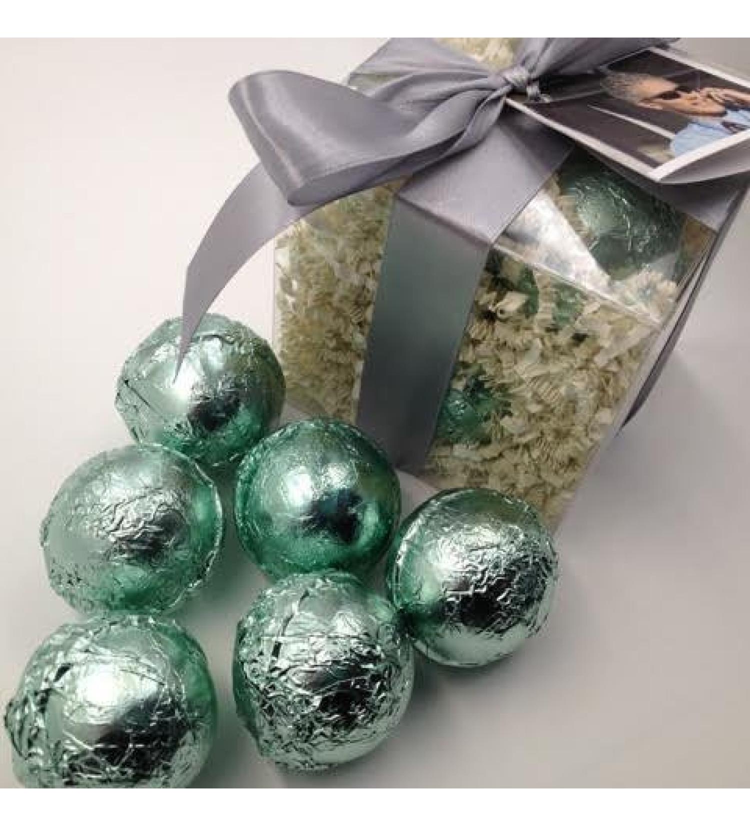 Spa Pure PRIME for Men Gift Set  six (6) Bath Bomb Fizzies  Elegant Gift Set (2.4 oz each) (PRIME for Men)