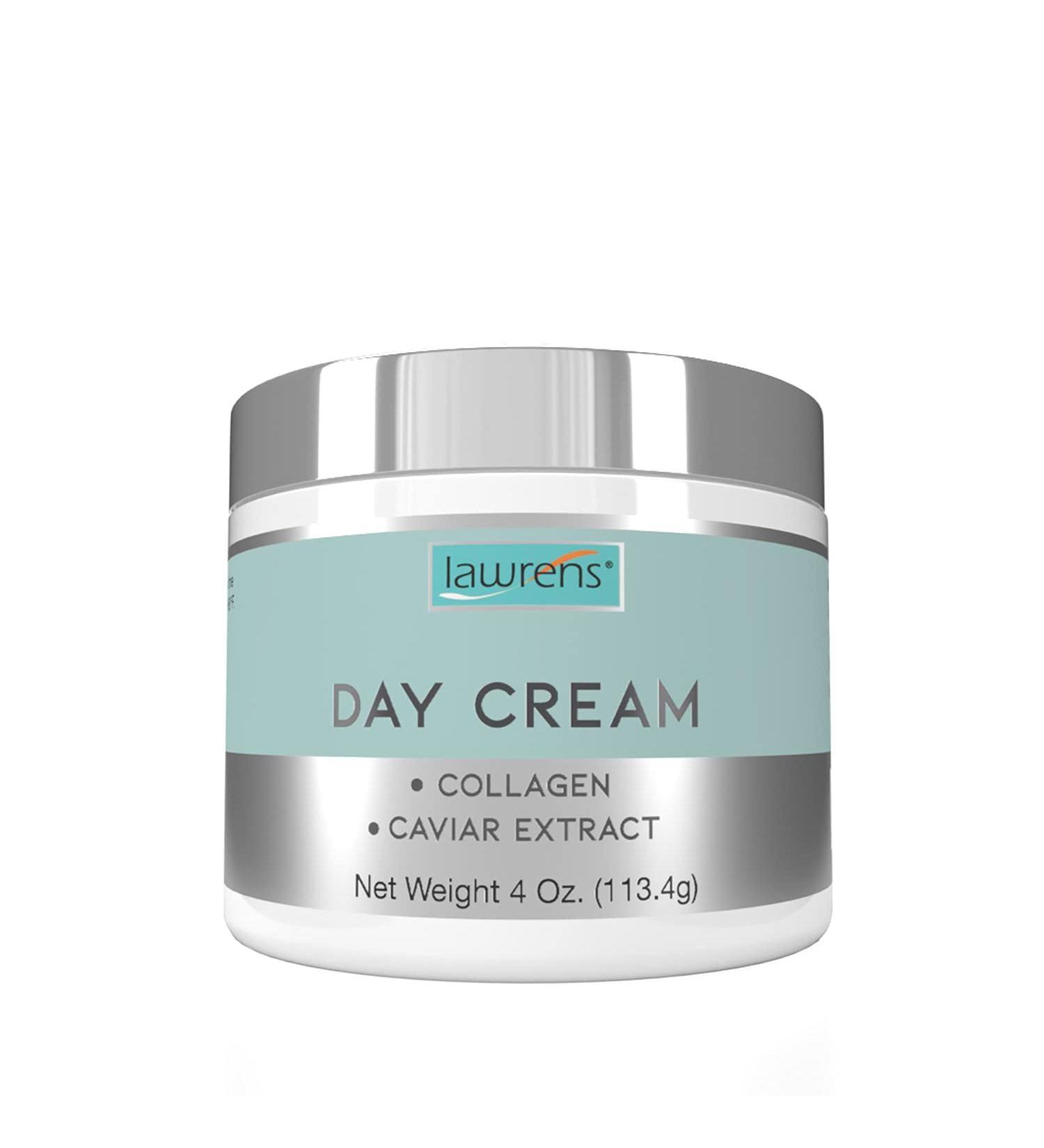 Day Cream with Collagen and Caviar Extract by Lawrens Cosmetics - Moisturizer - uv protector - Hydrates skin - 4oz - Buy Online on GoSupps.com