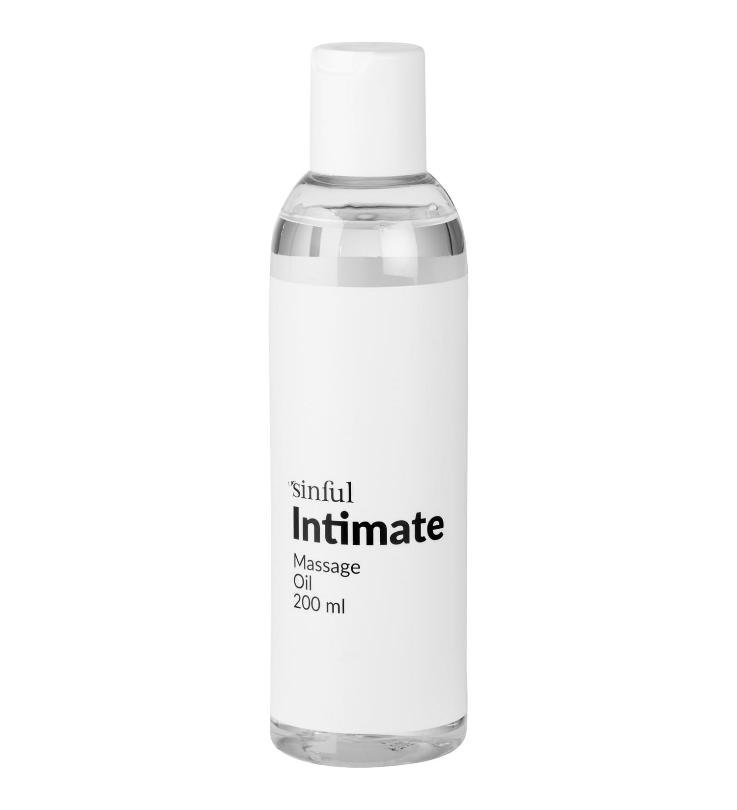 200 ml silicone -based massage oil from Sinful - vegan & perfume -free - for relaxing wellness moments - neutral & without fragrances - massage oil for couples - Massage oil slide gel 2 in 1