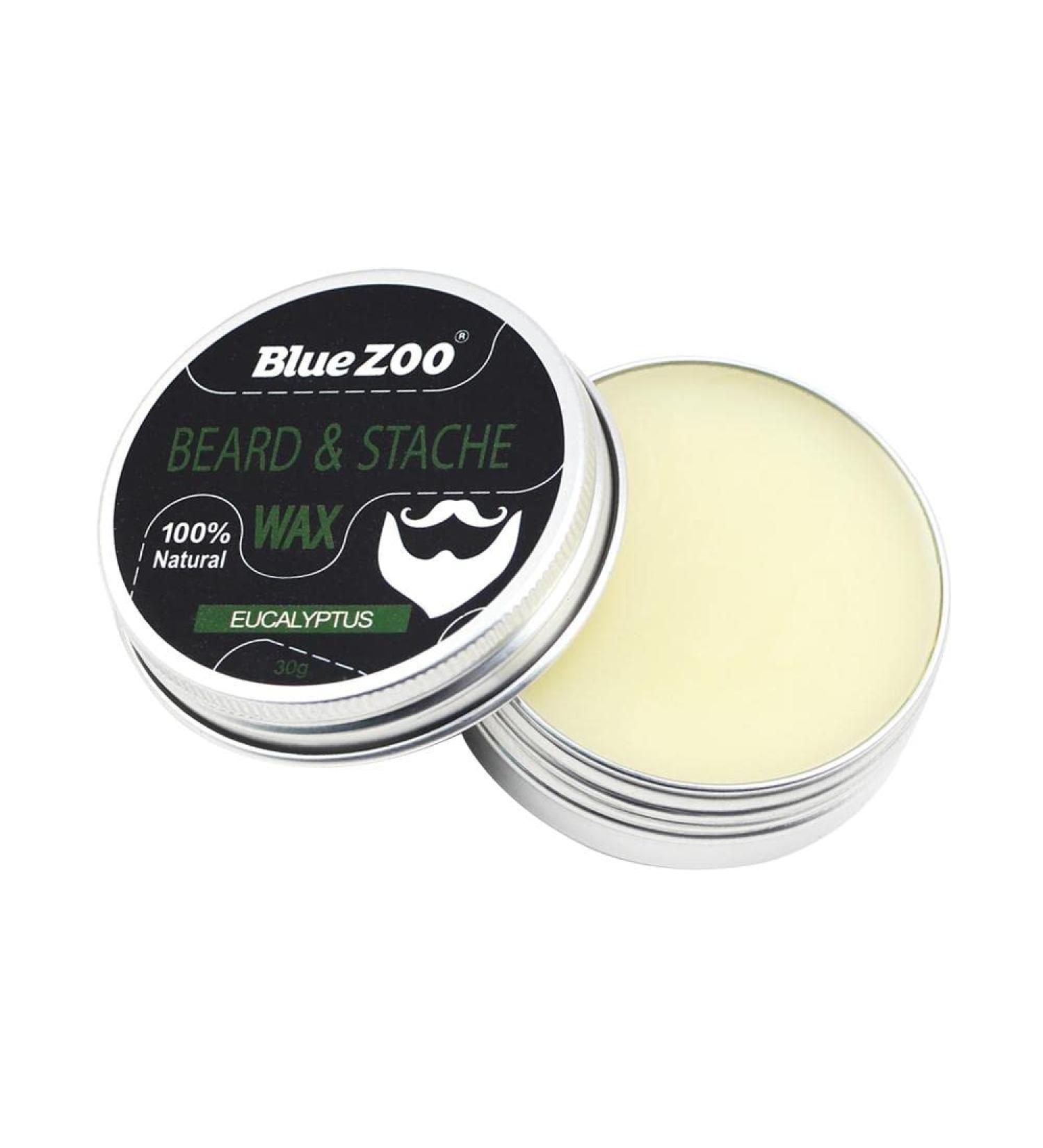 jojomis 30g Beard Balm with Sandalwood/Eucalyptus/Sweet Orange Scent Grooming Growth Soften Mustaches - Eucalyptus - Buy Online on GoSupps.com