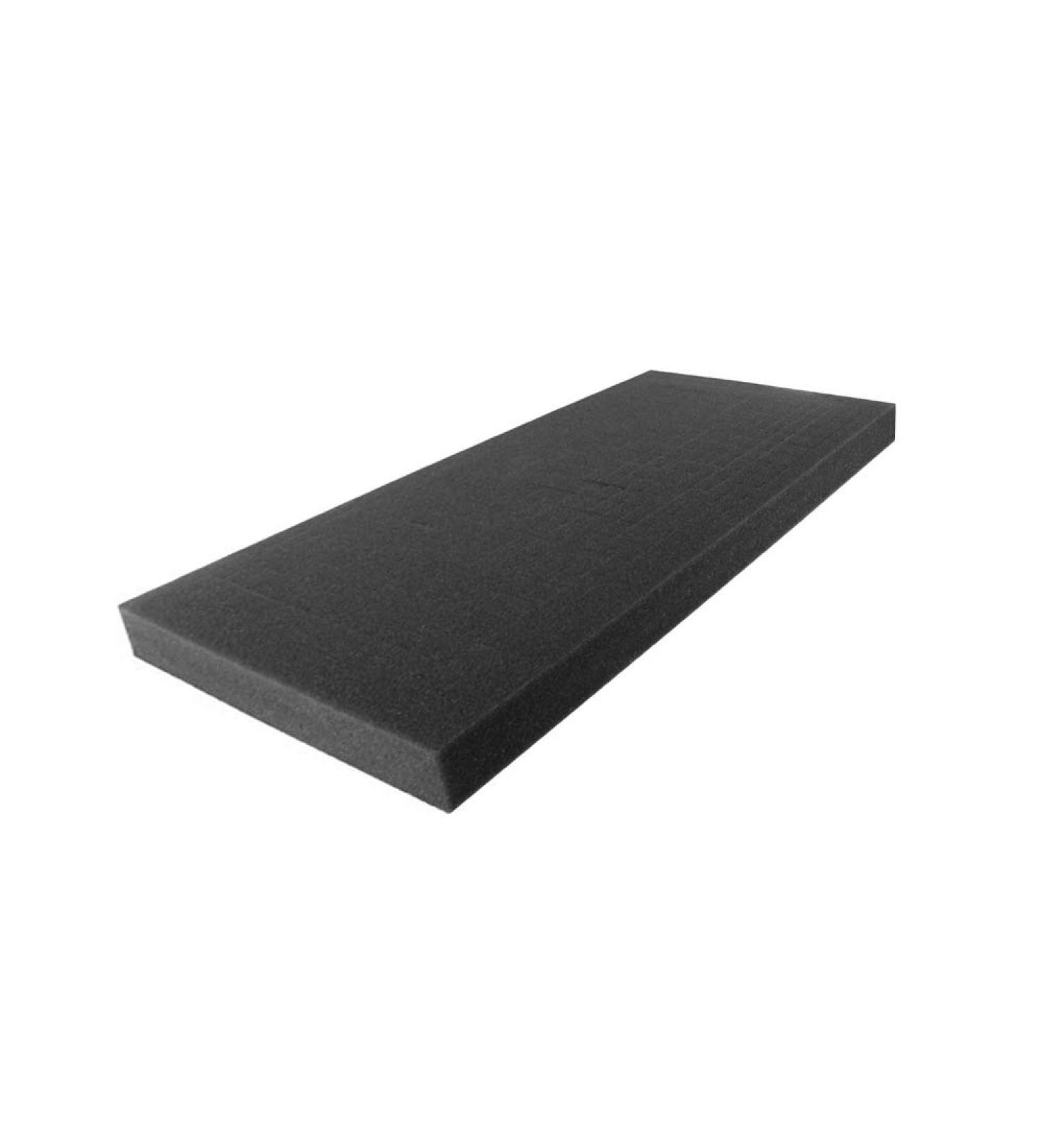 High Density 0.5 x 24 x 72 Charcoal Upholstery Foam Cushion - Made in USA | FoamRush Upholstery Sheet Padding for Chair, Wheelchair, Seat Replacement - Buy Online on GoSupps.com