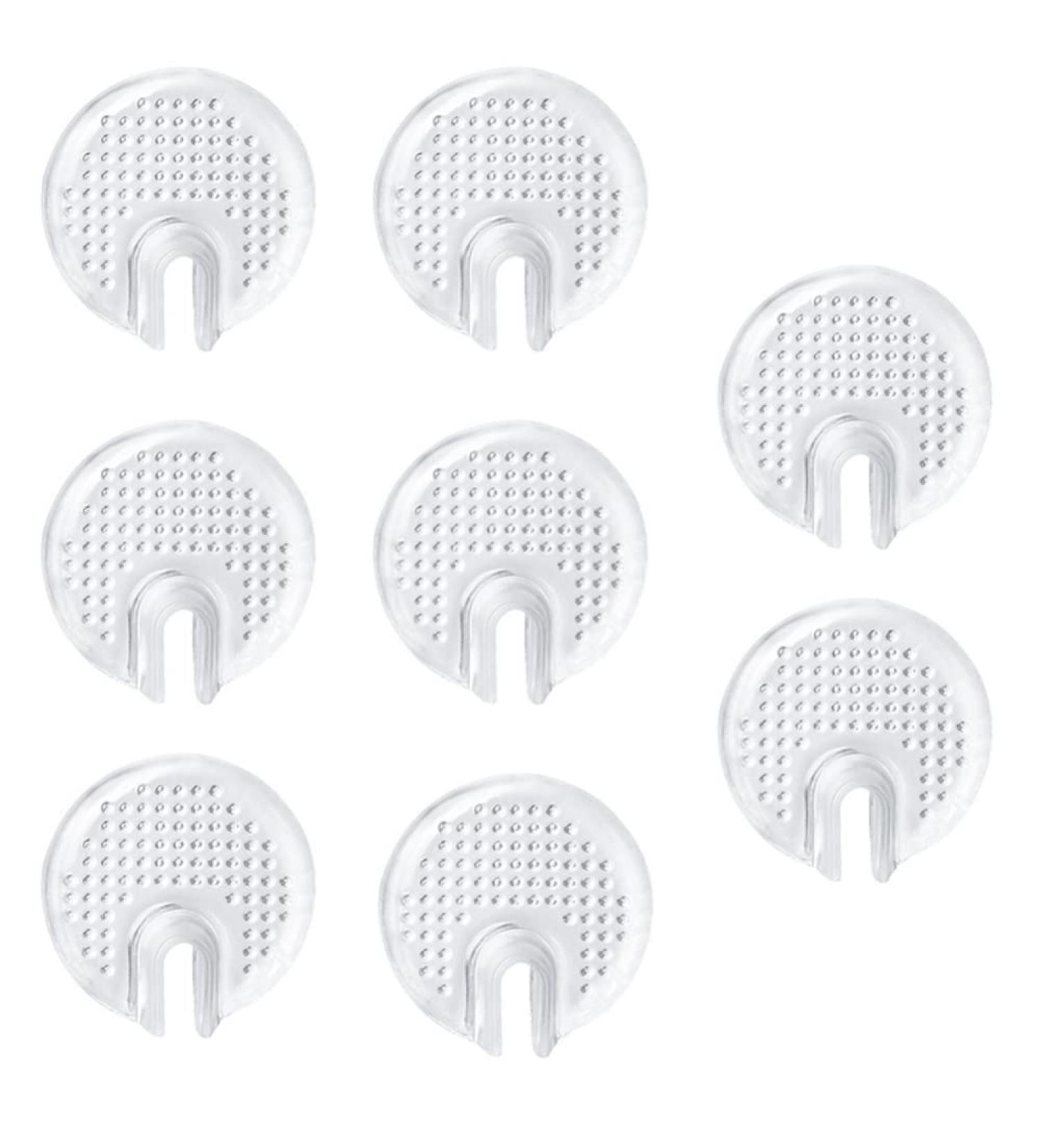 KALLORY Clear Sandals - 4 Pairs Anti-Slip Clip Thong Protectors | Comfortable Gel Toe Separators & Sole Pads for Flip-Flops - Buy Online on GoSupps.com