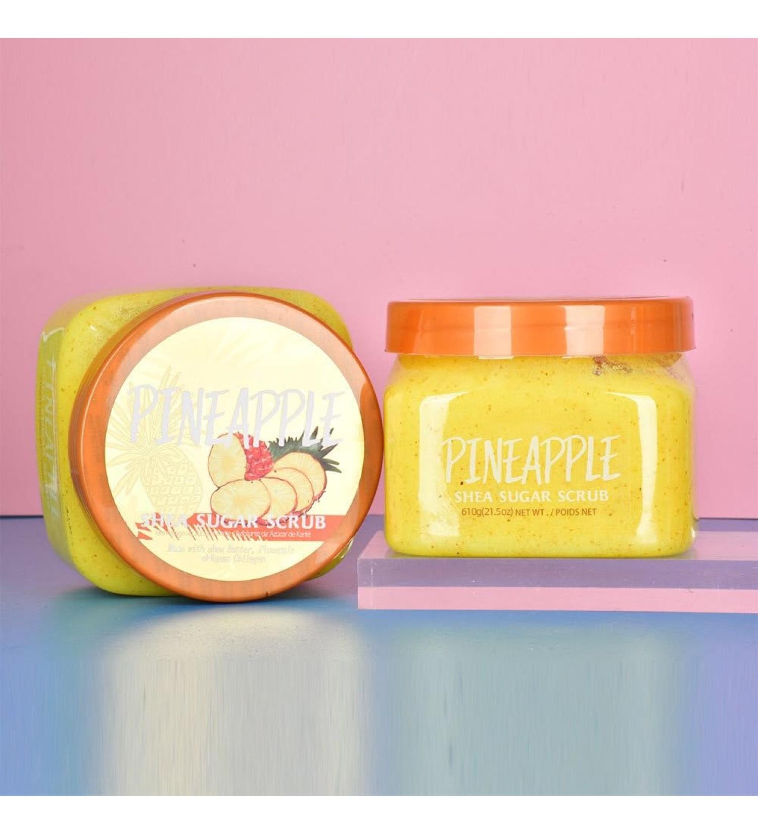 Pineapple Shea Sugar Body Scrub 21.5 oz Natural Exfoliating Scrub