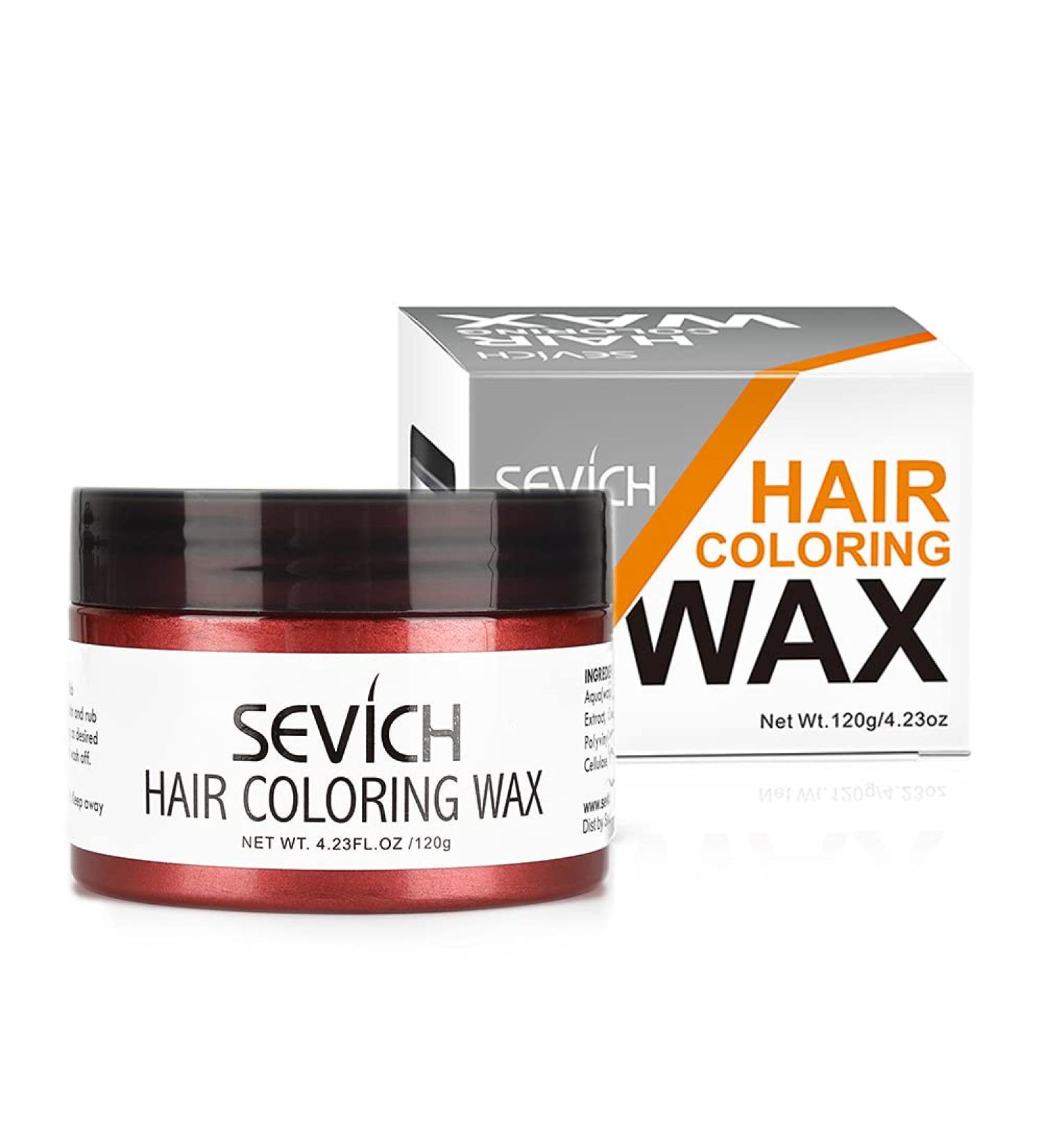 Buy Sevich Color Hair Wax - Temporary Light Brown Hair Dye Washable Natural Ingredients 100g for Instant Hair Color Transformation - Buy Online on GoSupps.com
