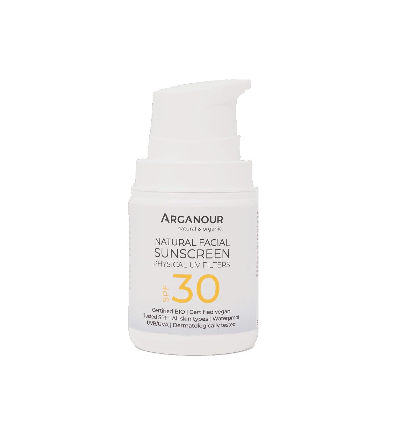 Natural&Organic Facial Sunscreen Spf30 50 Ml - Buy Online on GoSupps.com