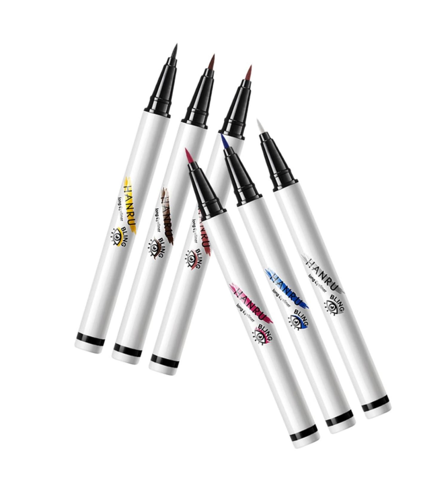 DOITOOL Colorful Eyeliner Pen 6pcs Waterproof Eyeliner Liquid Eyeliner Neon Eye Makeup Tool Cosmetic Makeup Pen Miss Very Fine - Buy Online on GoSupps.com