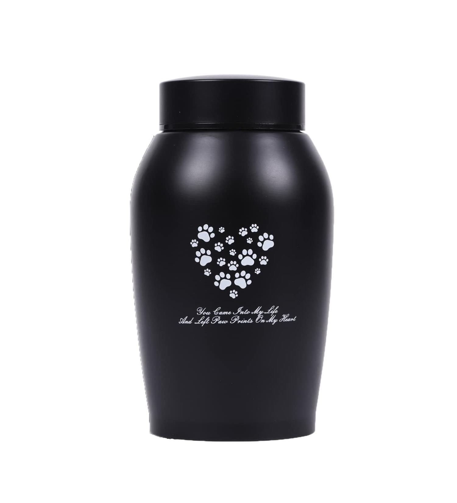 Youdear Service Pet Cremation Urns Pet Urns for Dog and Cat Ashes Paw Print Keepsake Urns Pet memorial Urn Dog urns for ashes Cat urns for Ashes (medium black) M Black - Buy Online on GoSupps.com