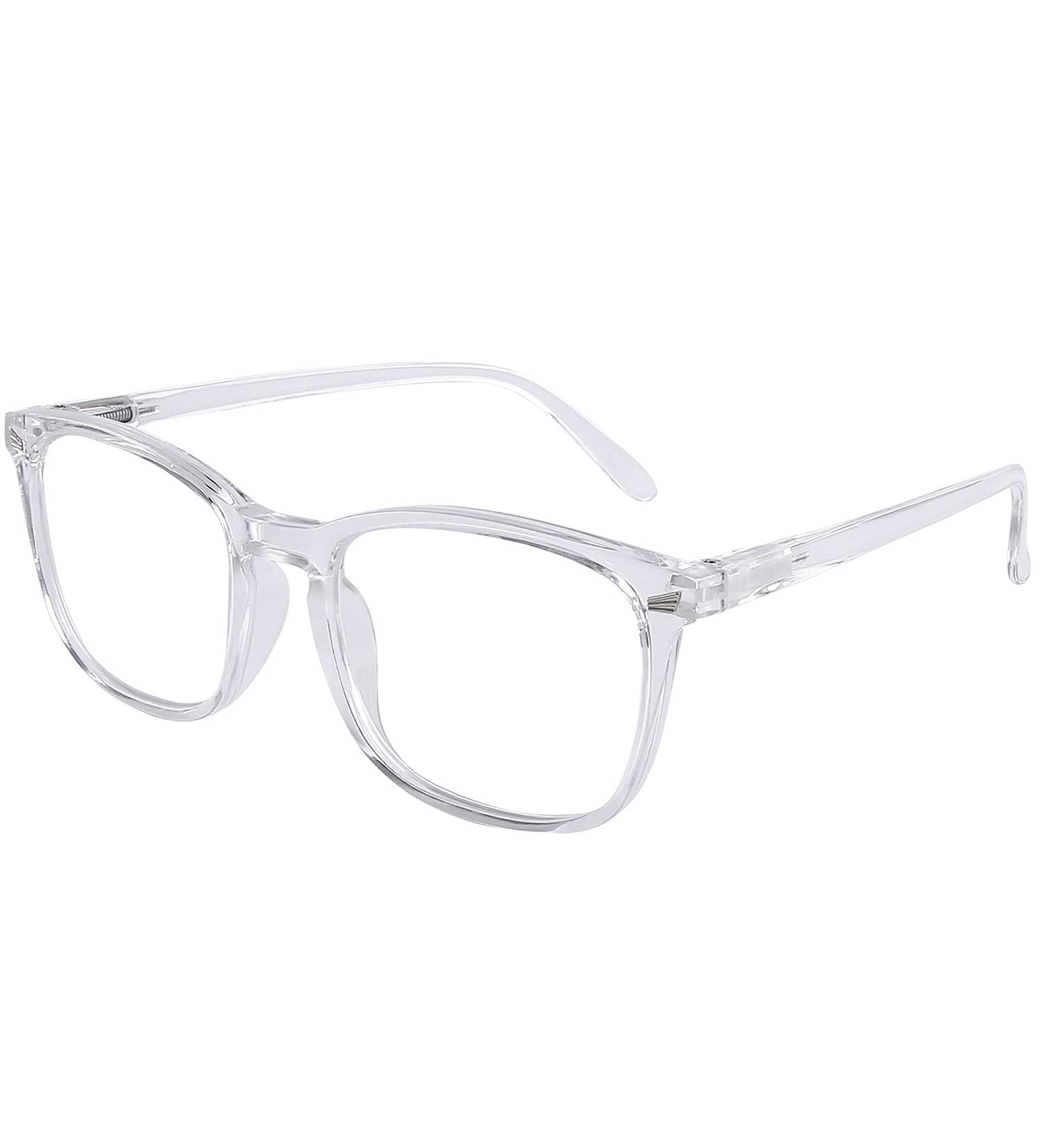 DOOViC Blue Light Filter Reading Glasses - Square Frame Large Lenses Prescription Strength 024 - Enhance Vision & Protect Eyes - Buy Online on GoSupps.com