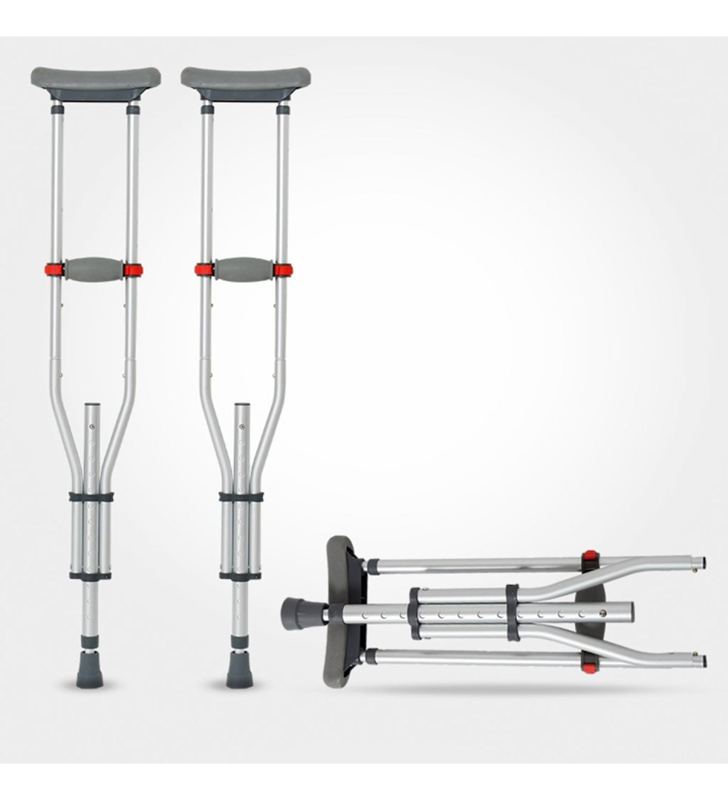 Crutches for Adults Underarm Disabled Armpit Cane Aluminum Cane Retractable Fit Height from 145 Cm to 190 Cm Great for Travel or Work Selfless dedication - Buy Online on GoSupps.com