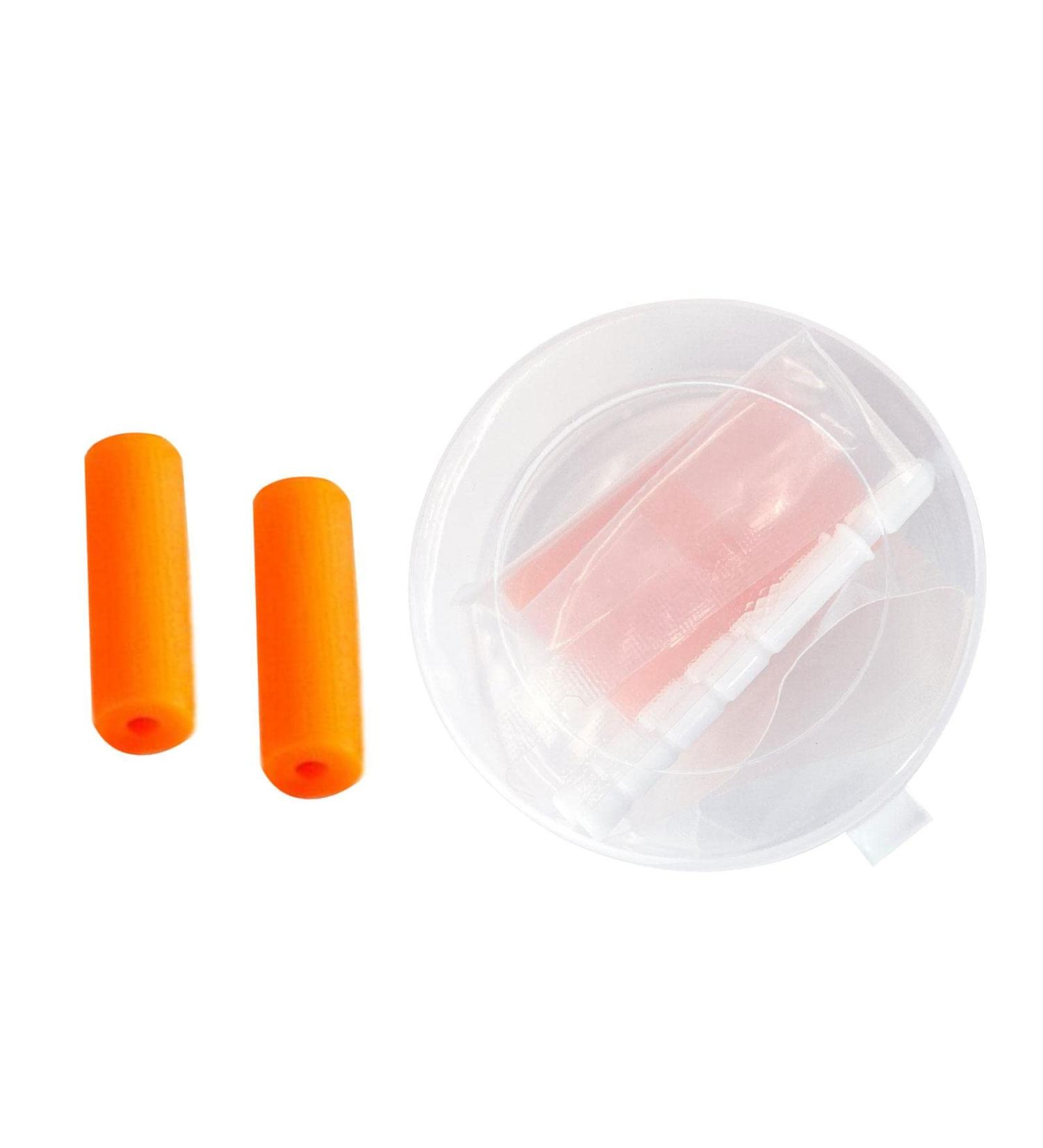 Skrskr Orthodontic Dental Chewies for Invisalign - High-Quality Silicone Aligner Tray Seater in 6 Colors with Box & Orange Flavor - Buy Online on GoSupps.com
