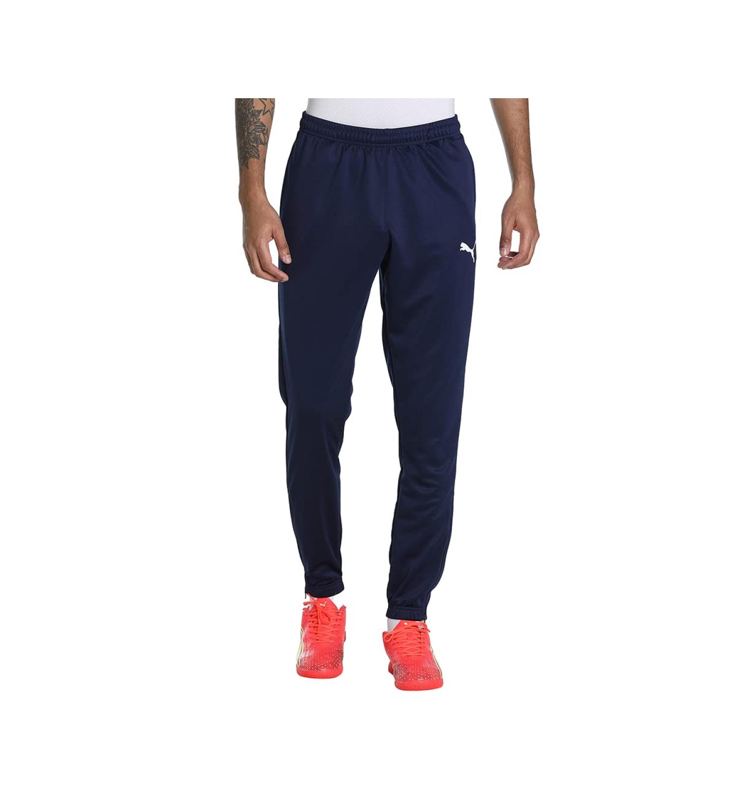 PUMA Men's Jogging Pants - Teamrise Poly Training Pants in Peacoat/Puma White | International Shipping Available - Buy Online on GoSupps.com