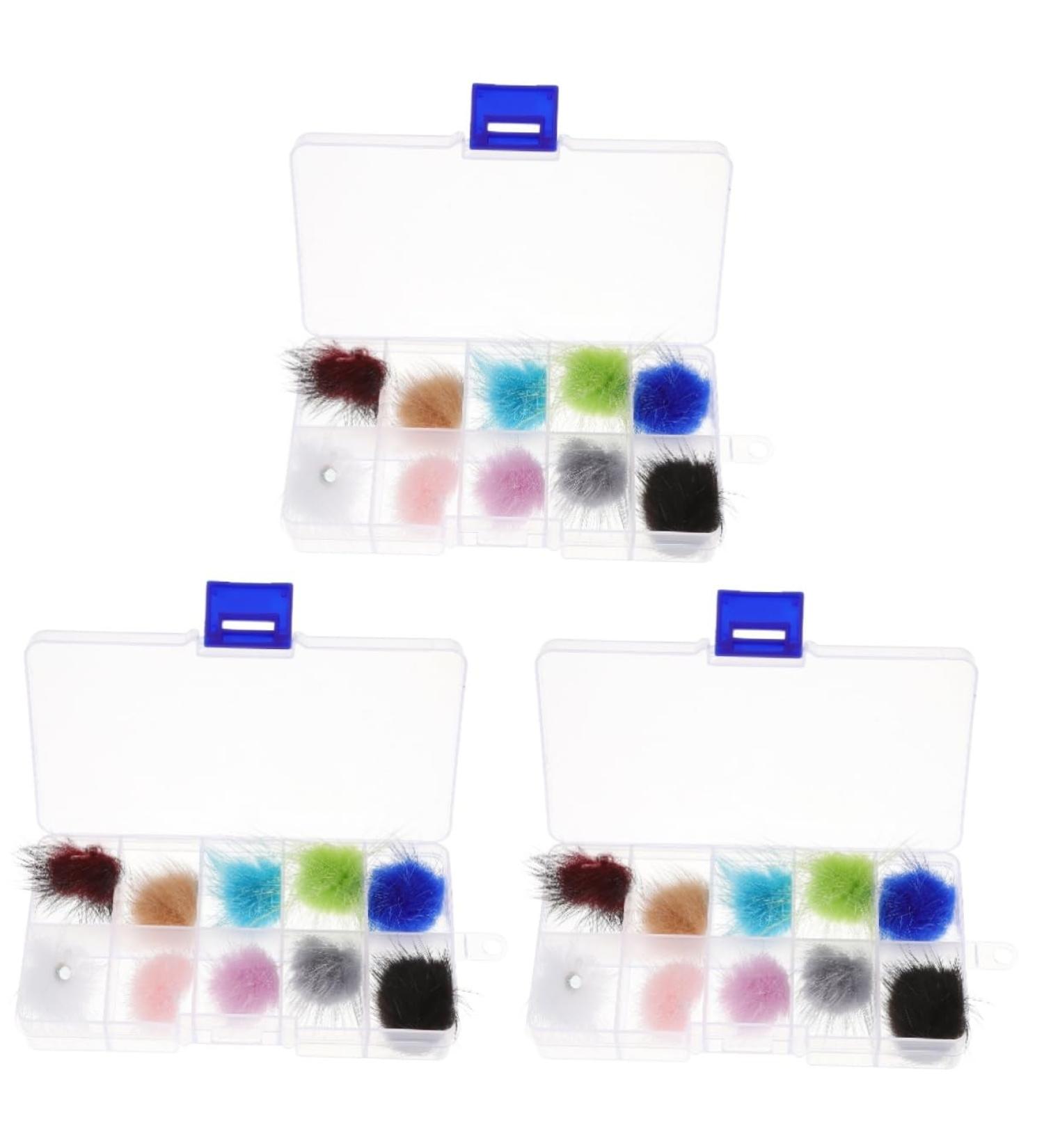 FRCOLOR 3 Boxes Nail Set Pompom Balls Nail Art Puff Nail Charms Nail Fluffy Manicure Accessories Pompoms for Nails Charms for Nail Accessories Velvet Removable 3D Decorations - Buy Online on GoSupps.com
