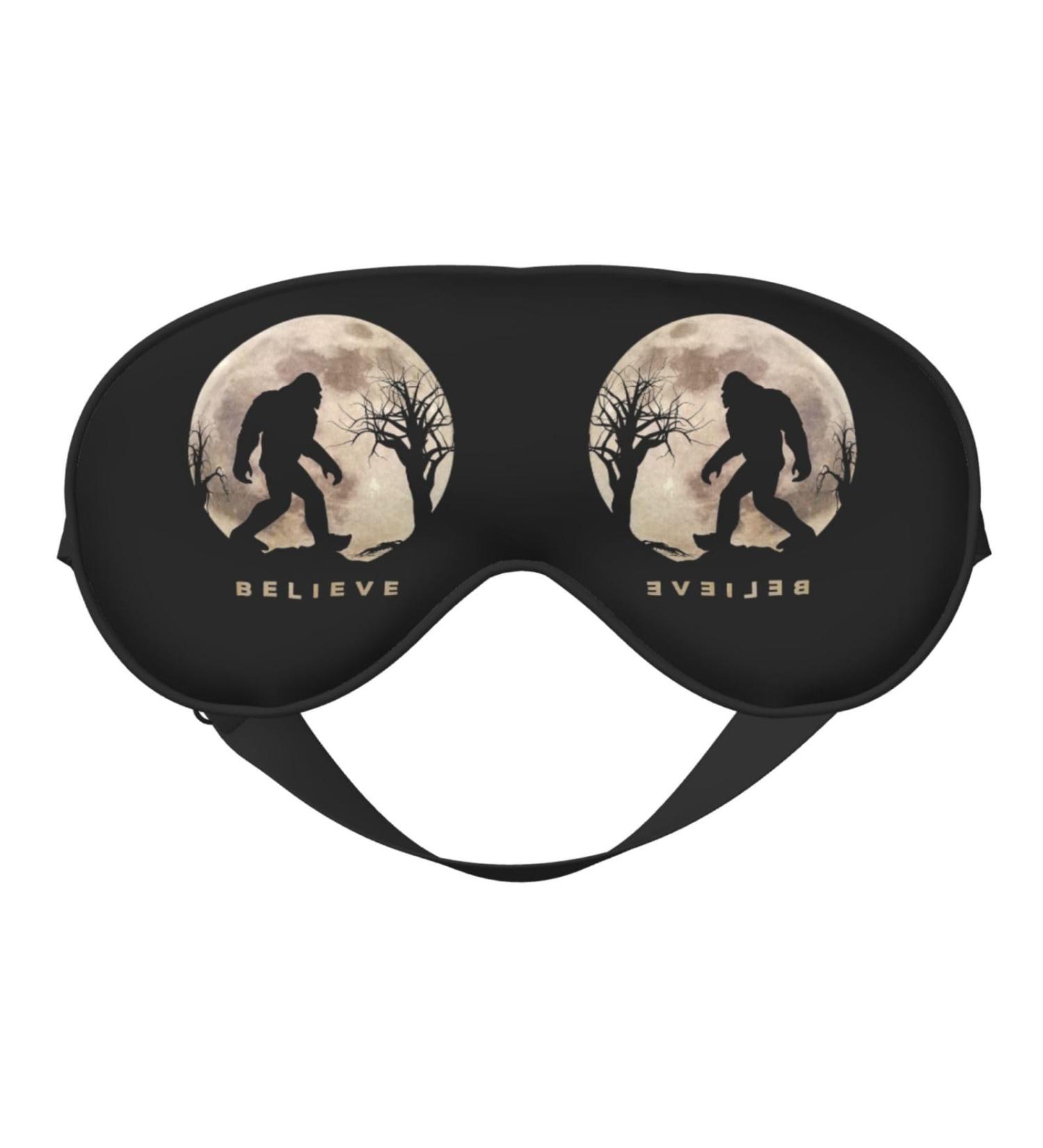Funny Bigfoot Sleep Eye Mask - Light Blocking & Comfortable - Perfect for Travel & Sleeping - Buy Online on GoSupps.com