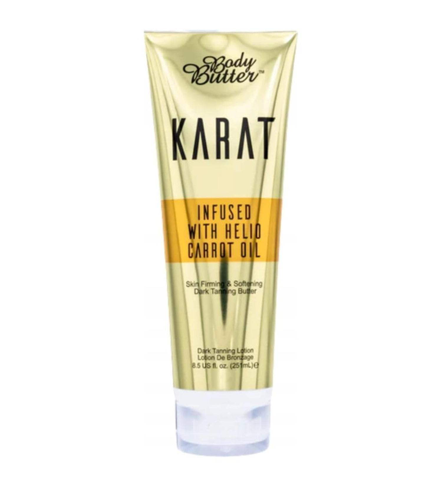 Body Butter Karat Accelerator 250ml -Infused With Helio Carrot Oil - Natural Glow Hydration & Skin Nourishment | Moisturizing Cream for Radiant Skin | Shea Butter Vitamin E and Essential Oils - Buy Online on GoSupps.com