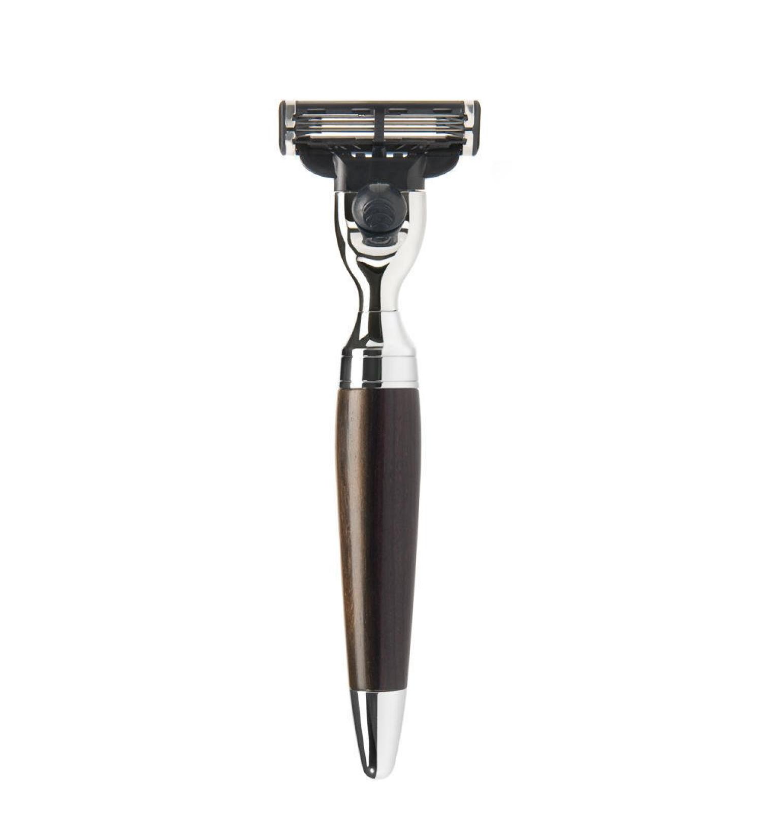 M HLE wet razor - Stylo series - compatible with Gillette blades - Grenadilla wood