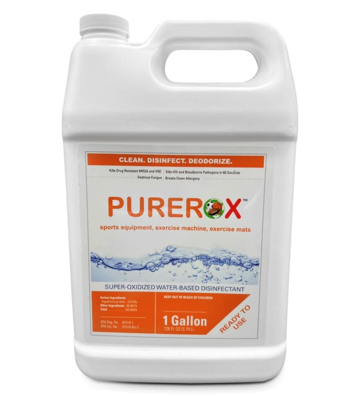 Premium Disinfectant for Sports & Fitness | Eliminate 99.9999% MRSA Viruses Bacteria | Residue-Free Safe for All Surfaces - Buy Online on GoSupps.com