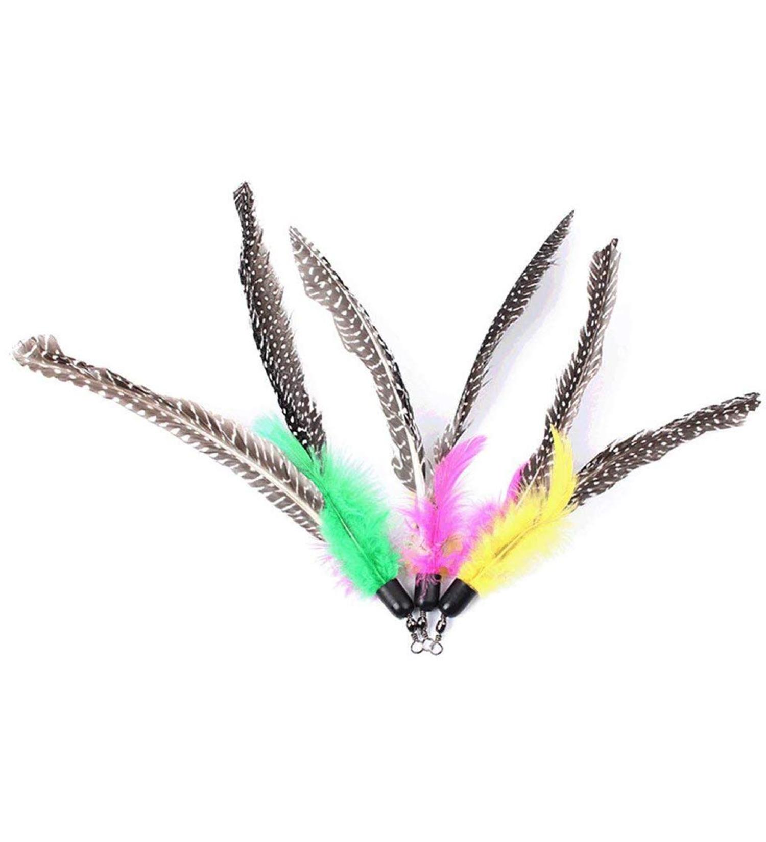 6 Pack Feather Refill Replacement for Da Bird feather Wand Home Pet Cat Toy Kitten Interactive Toys - Buy Online on GoSupps.com