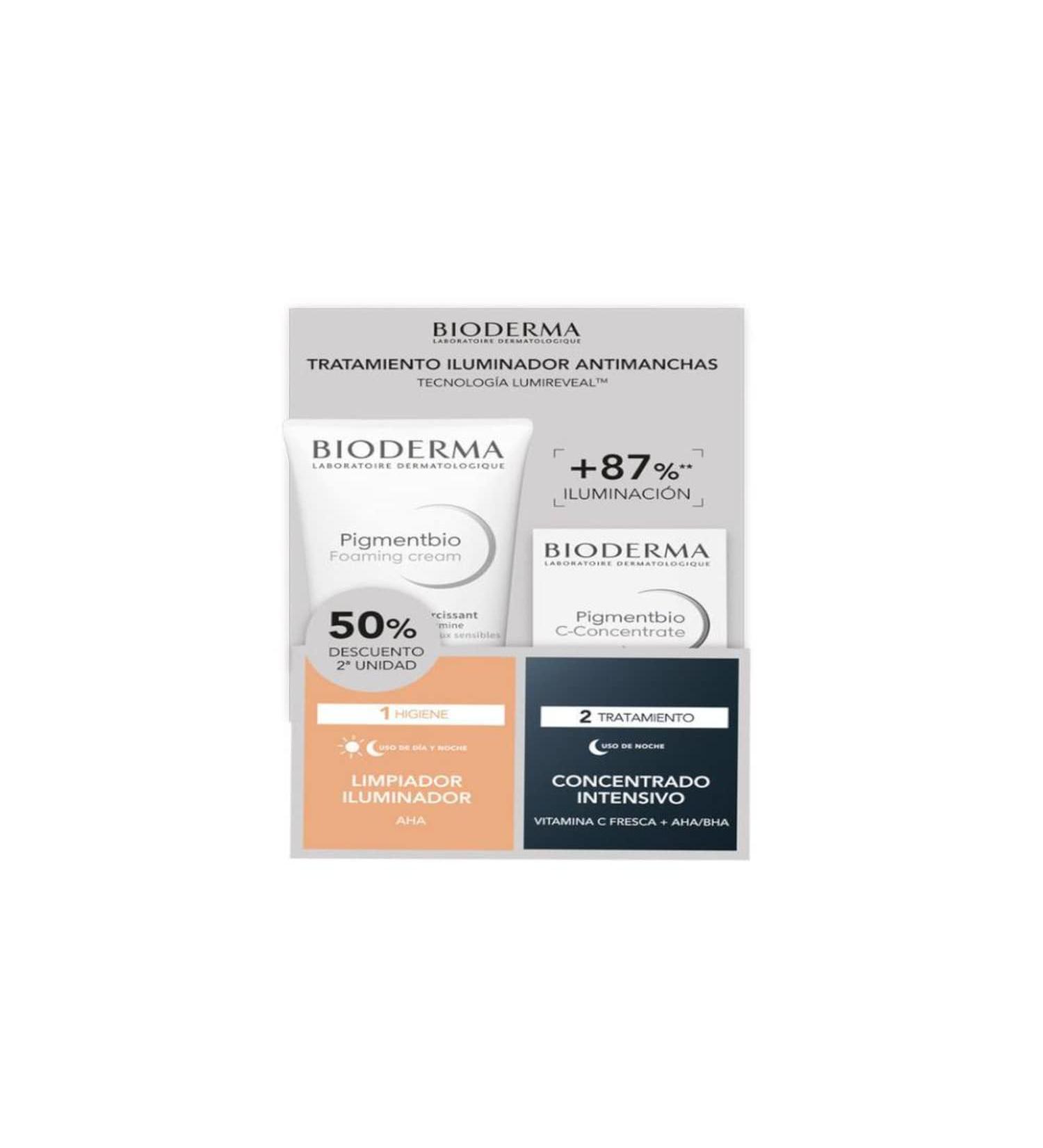 Bioderma Cosmetics for women from the brand Bioderma facial care Pigmentbio C-Concentrate 15 ml mousse cream 200 ml