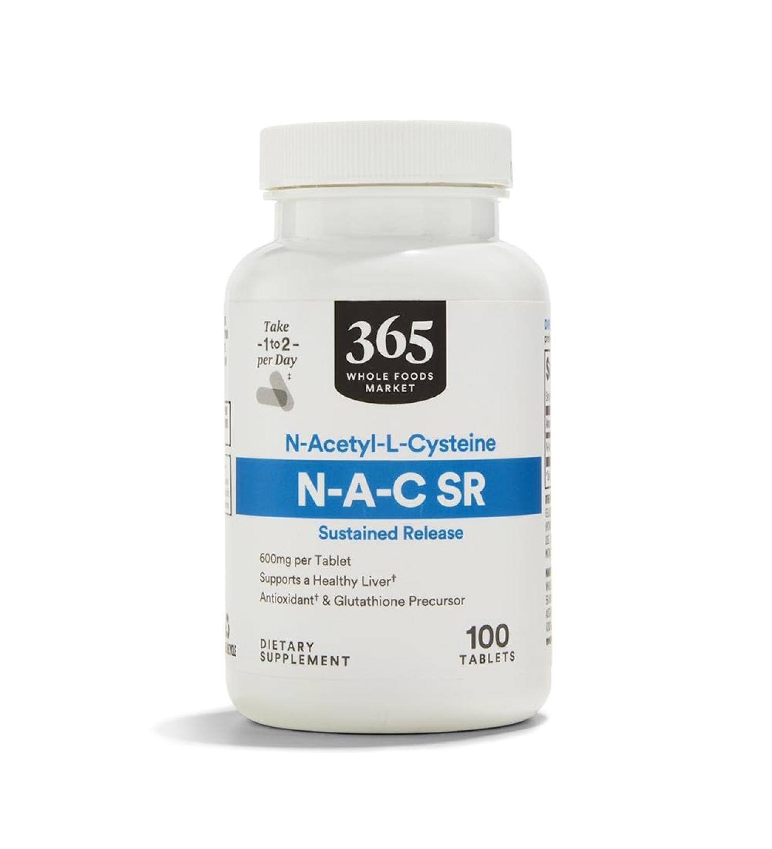 365 by Whole Foods Market NAC Sustained Release 600mg 100 Count - Buy Online on GoSupps.com