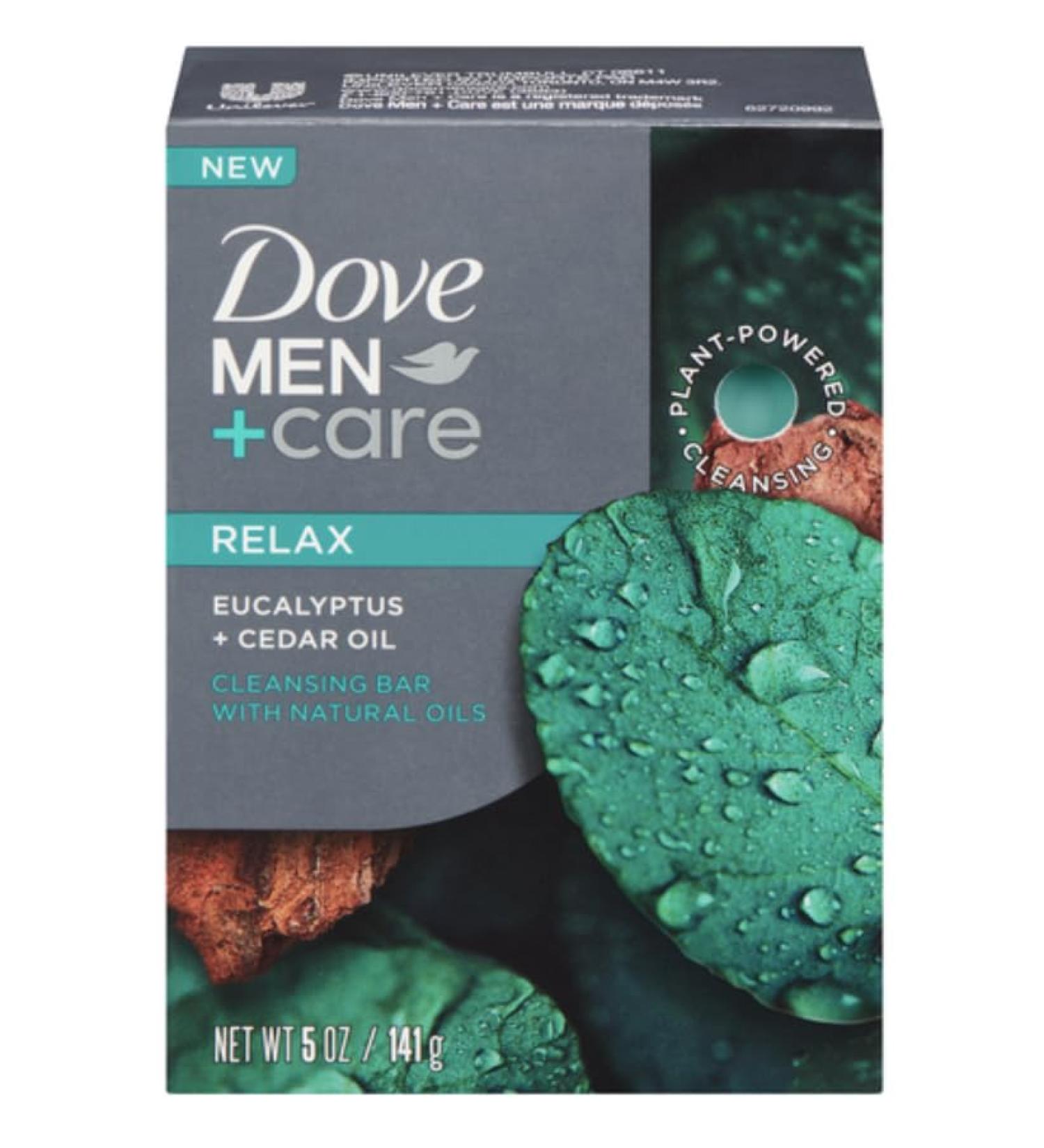 DOVE MEN + CARE Soap Bar Eucalyptus & Cedar Oil 5 oz