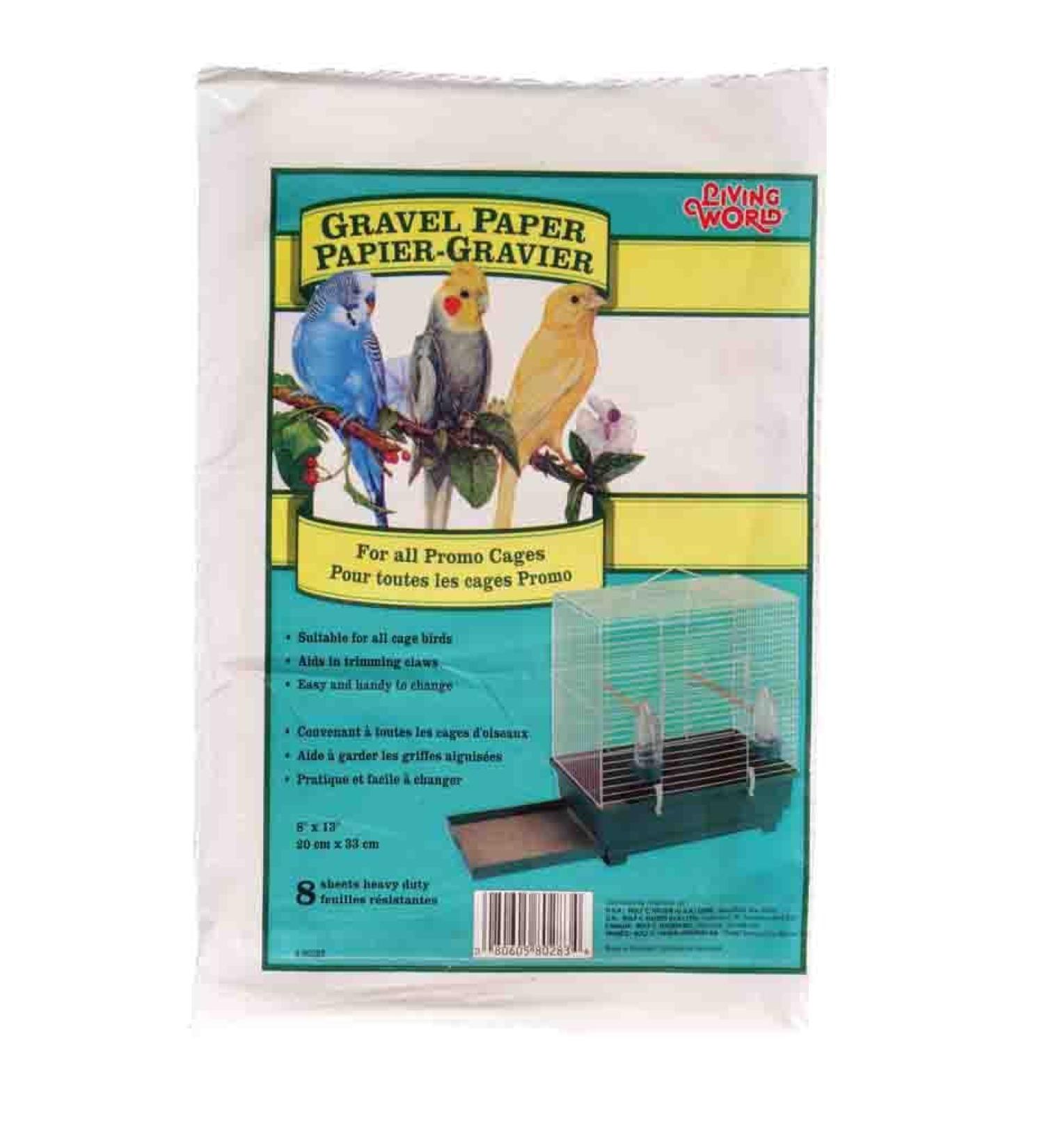Living World Gravel Paper, 8 Inches x 13 Inches (8/Pack)